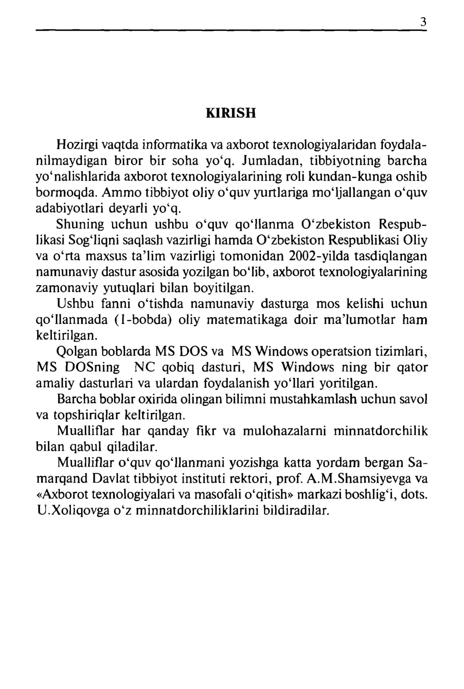 INFORMATIKA УА AXBOROT TEXNOLOGIYALARI 3