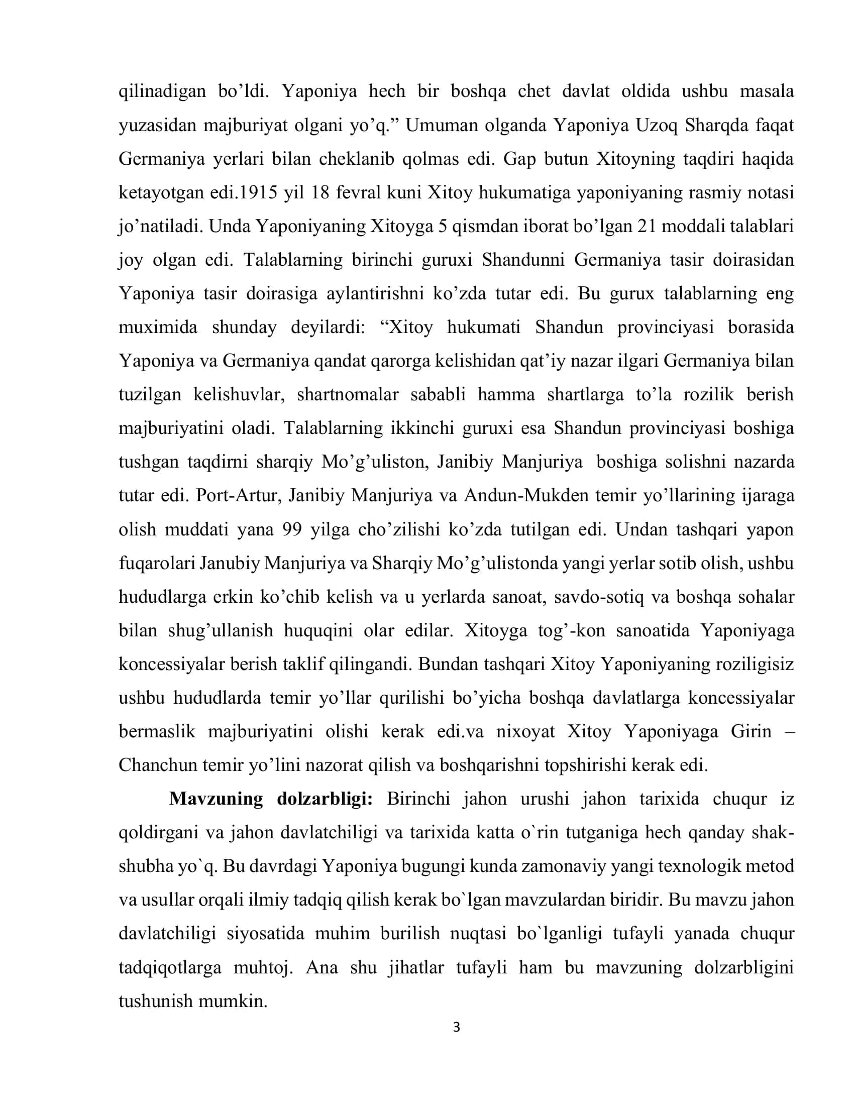 Yaponiya 1-jahon urushi yillarida 3
