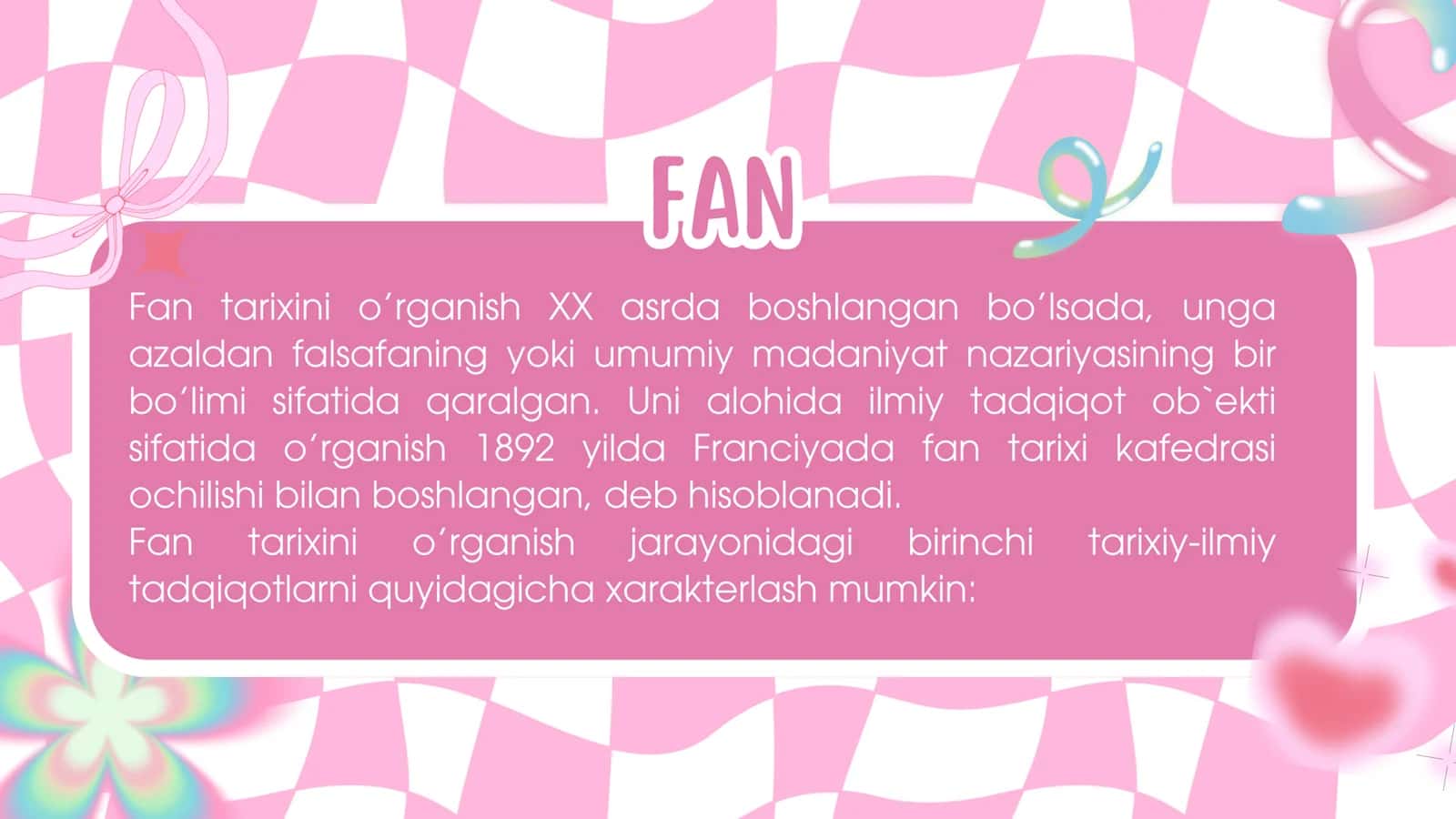 Fan Ijtimoiy 3