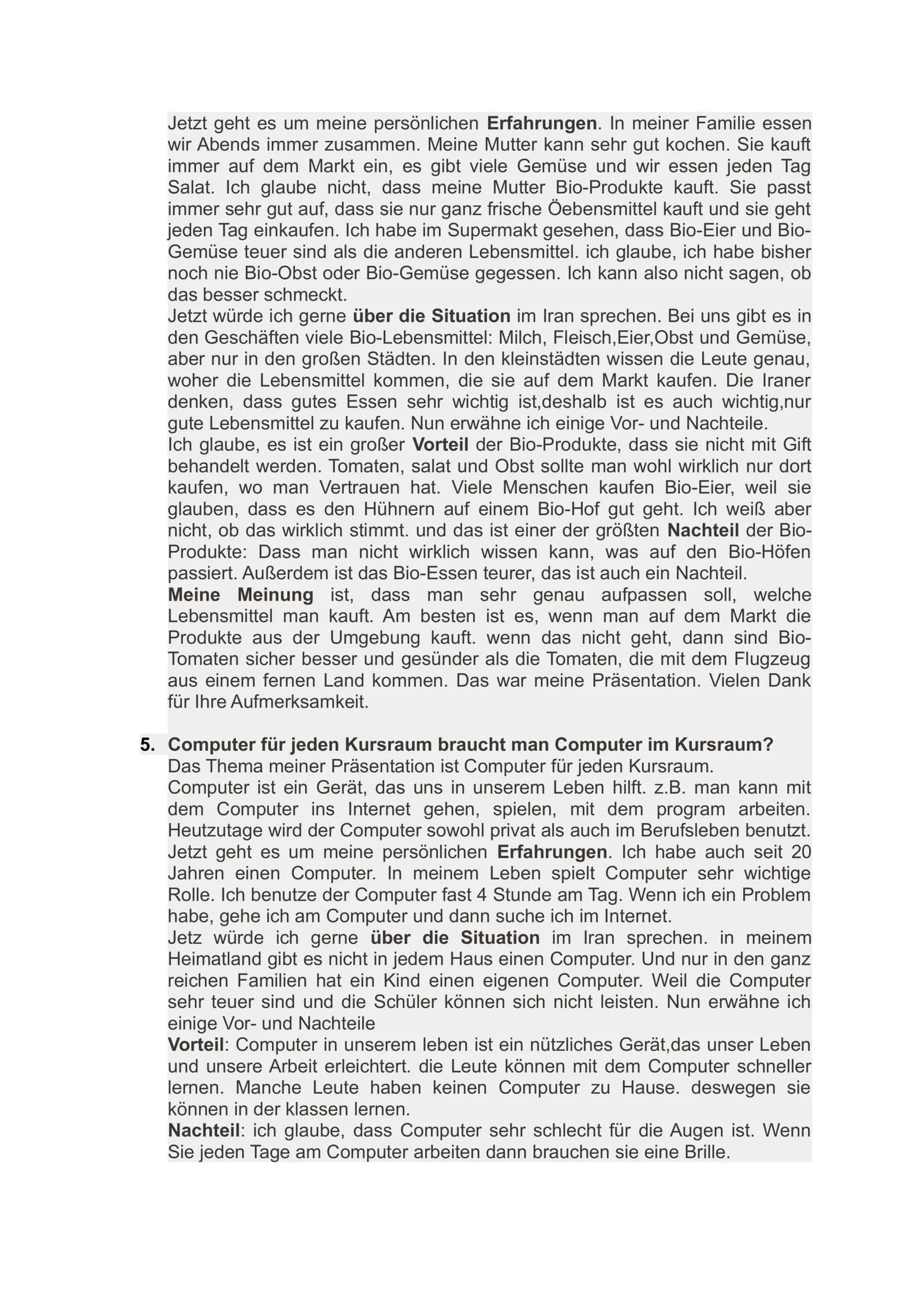 Goethe B1 sprechen themen 3