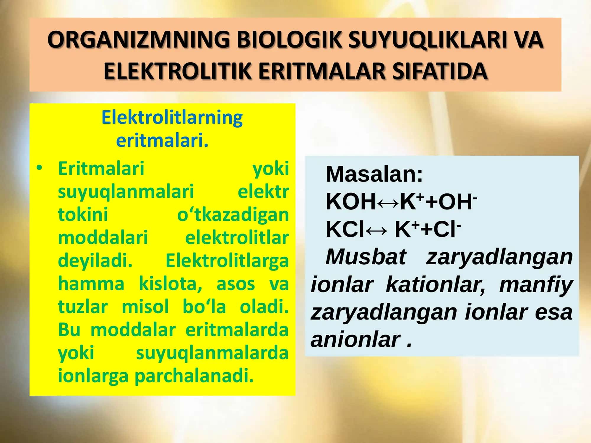 Tibbiy va biologik kimyo 3