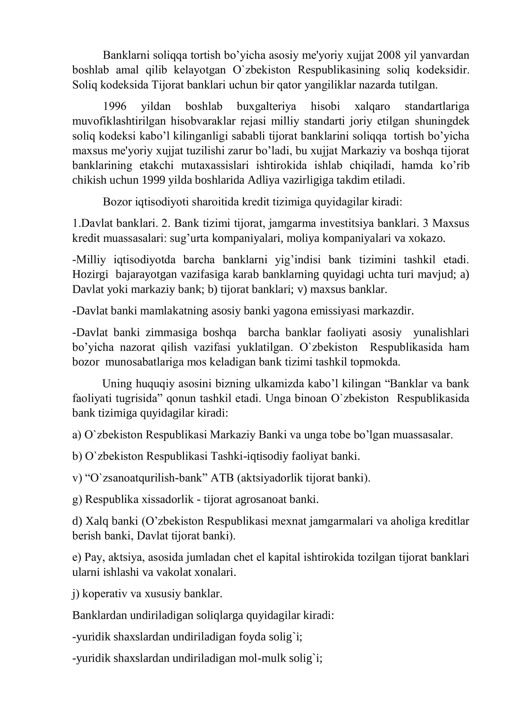 Tijorat banklarini soliqqa tortish tartibi 3