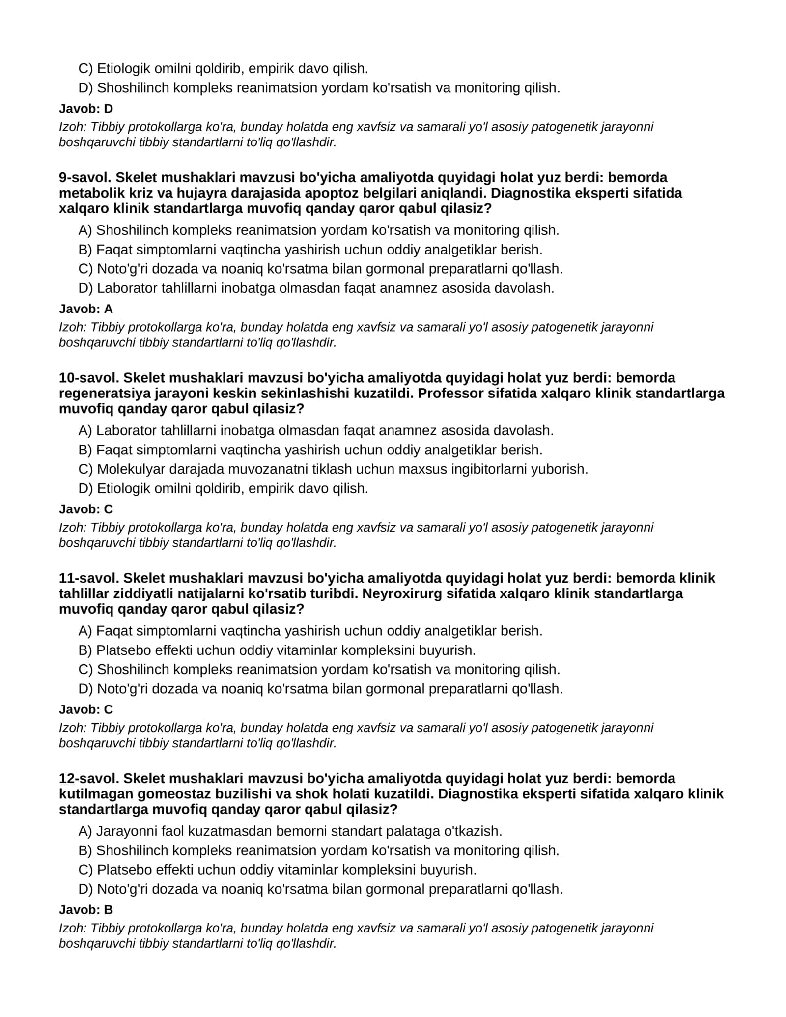 SKELET MUSHAKLARI - 1-QISM 3