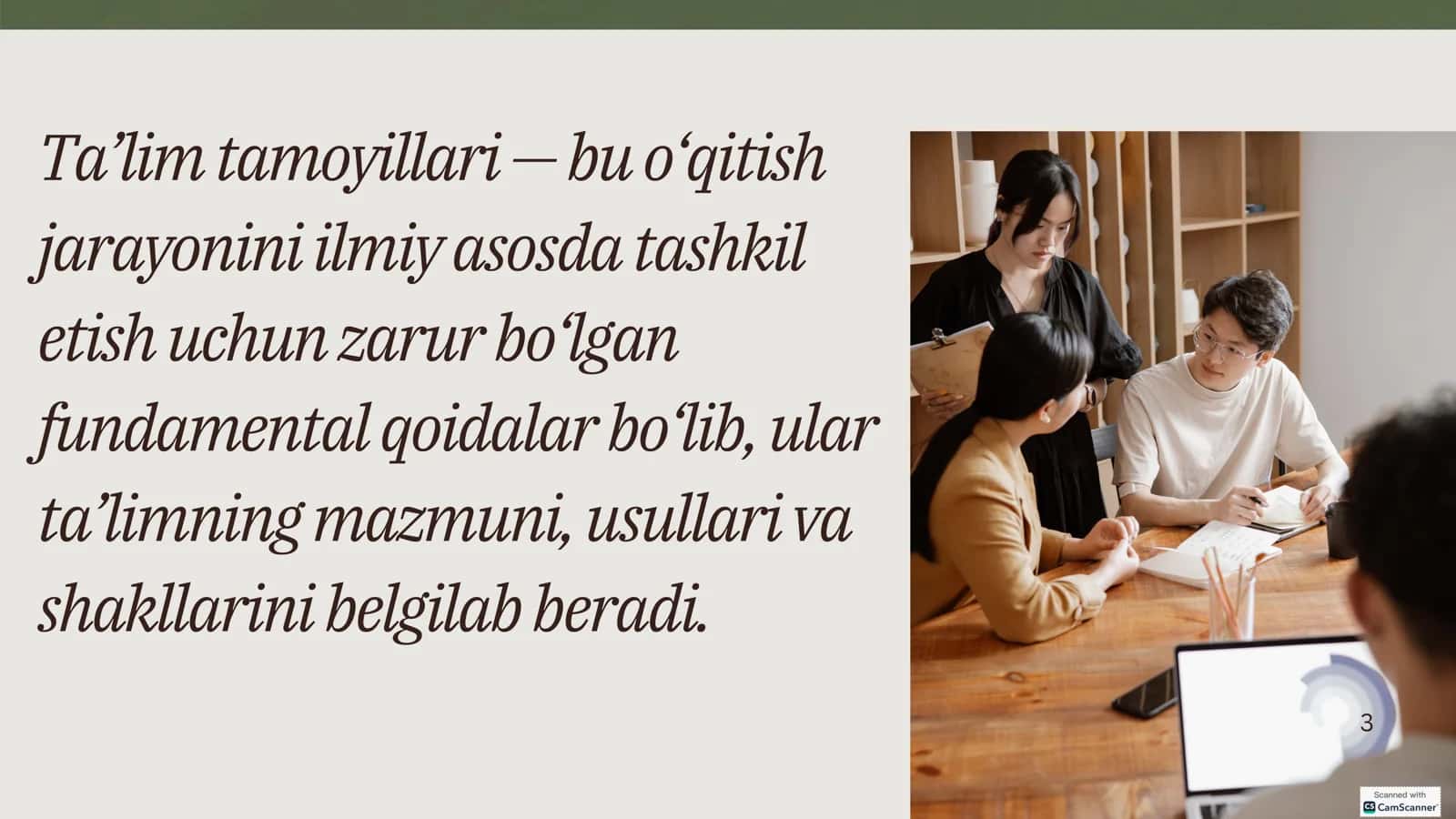TALIM TAMOYILLARI VA QOIDALARI 3