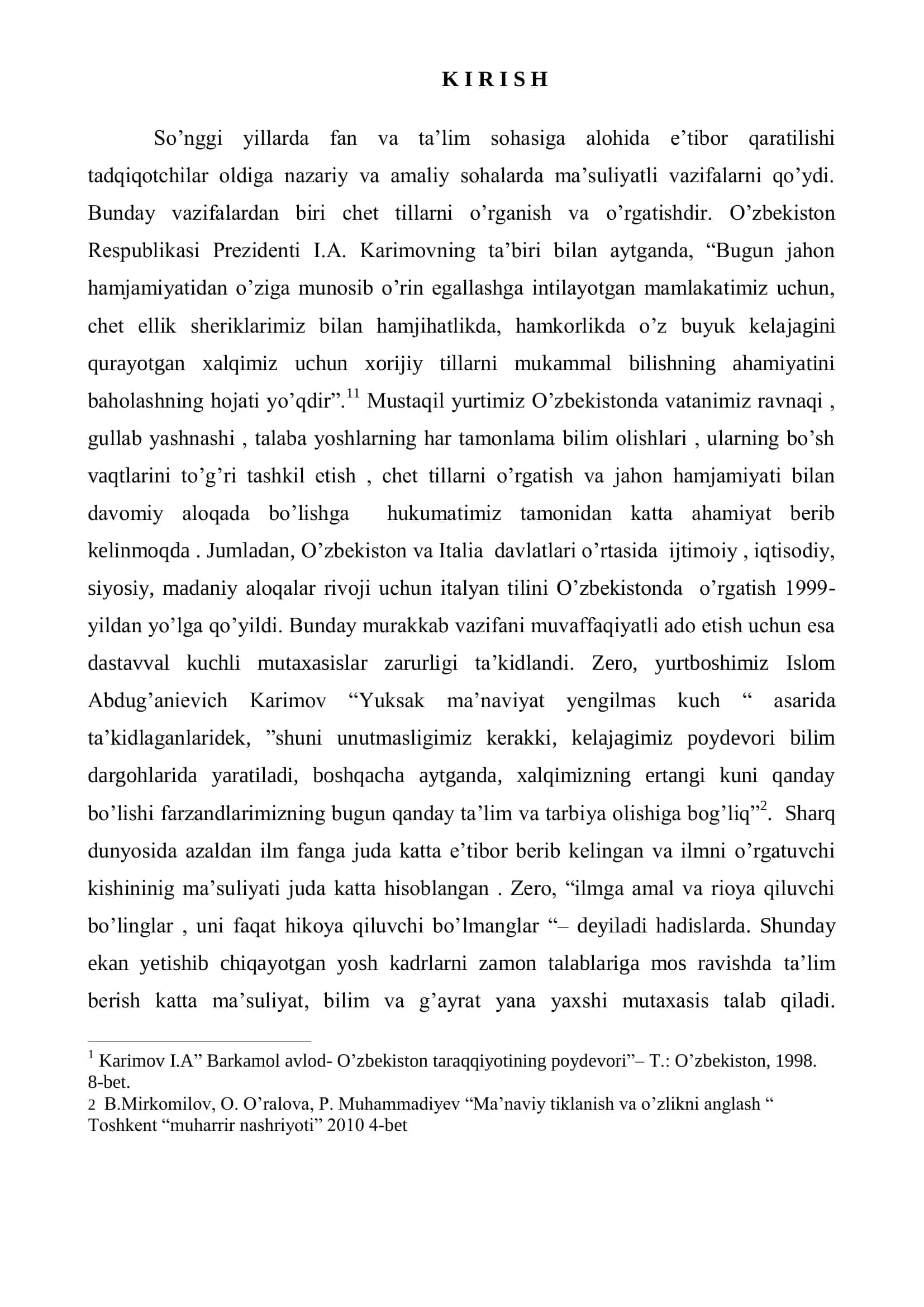 ITALYAN TILI MORFOLOGIYASINI O’ZBEK TALABALARIGA O’QITISH UCHUN YARATILADIGAN O’QUV QO’LLANMA 3