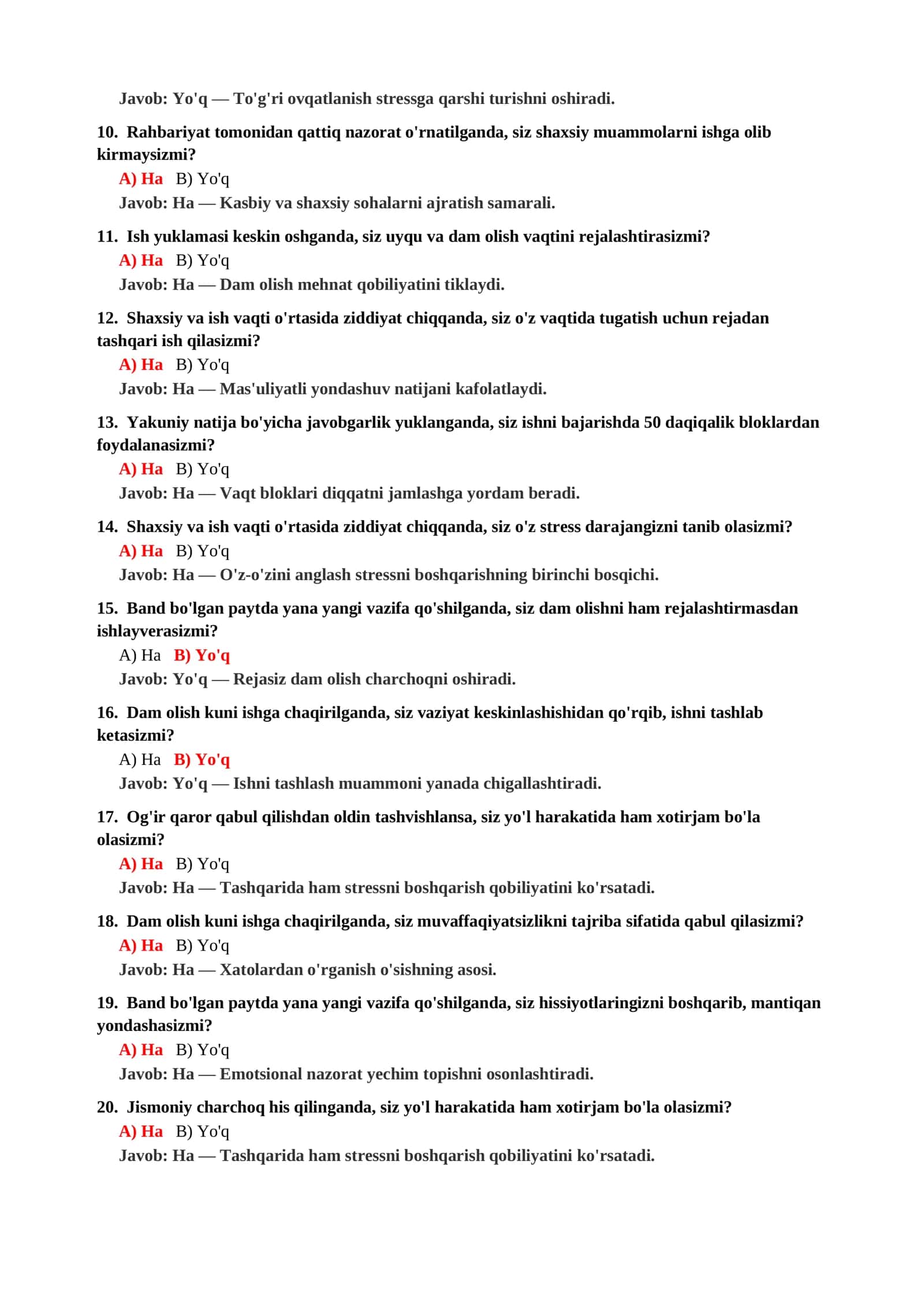 PSIXOLOGIYA FANIDAN IMTIHON TESTLARI 3