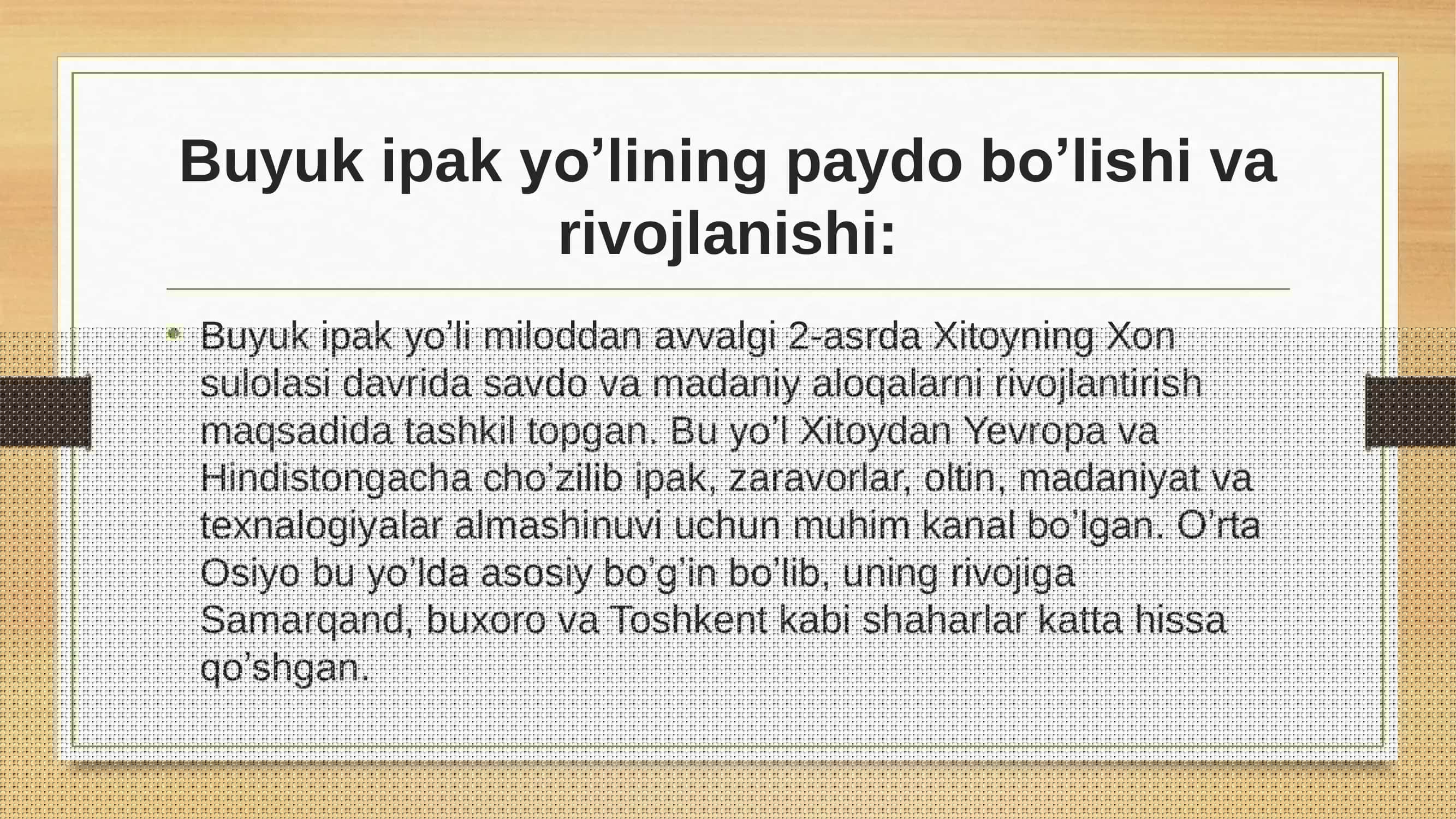 Buyuk ipak yo’li 3