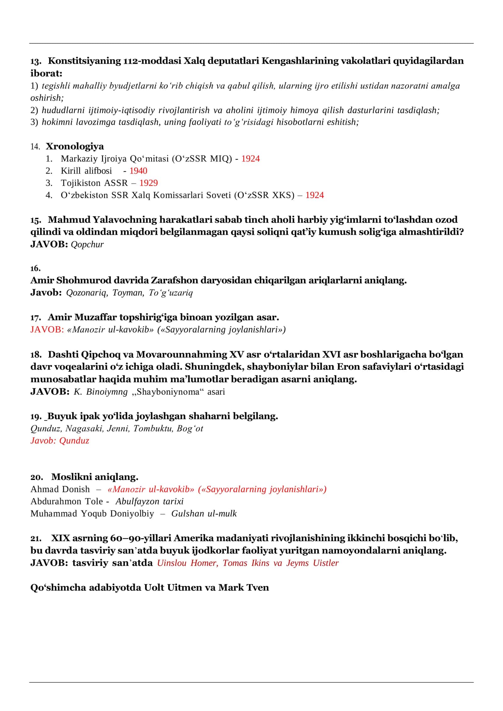 MILLIY SERTIFIKAT imtihoni 3
