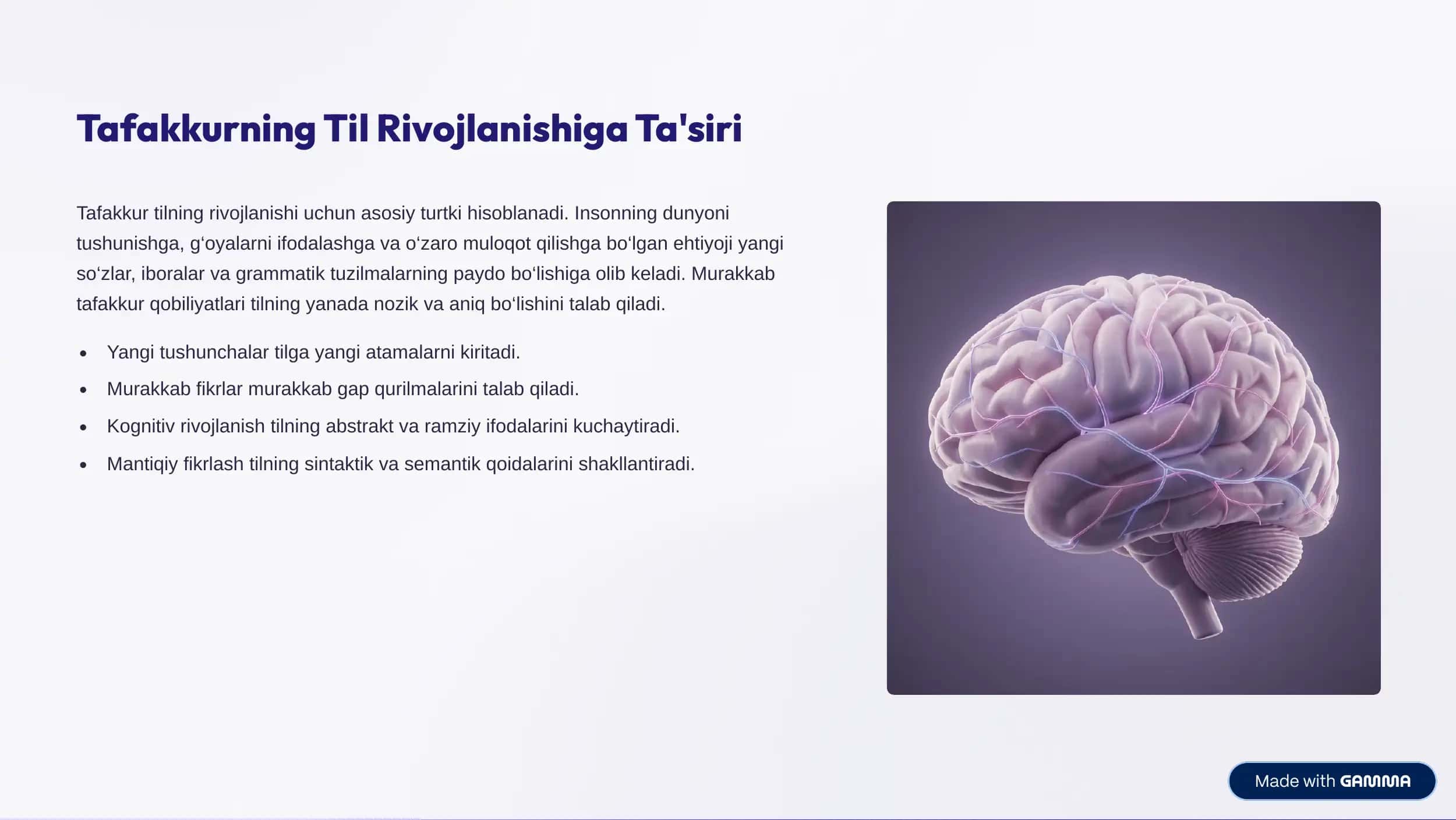 Til va Tafakkur Munosabati 3