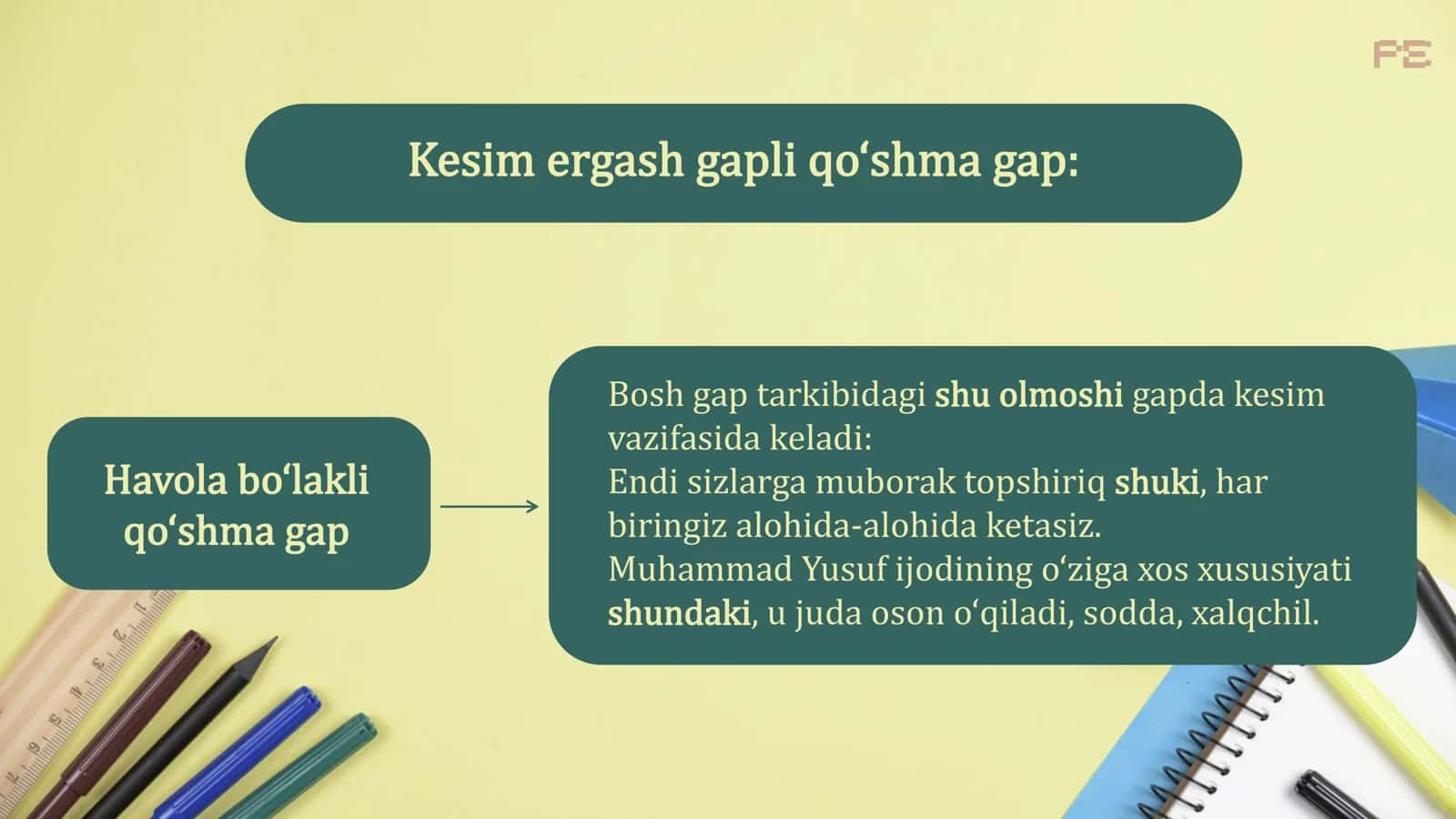 Ergashgan qo‘shma gap 3