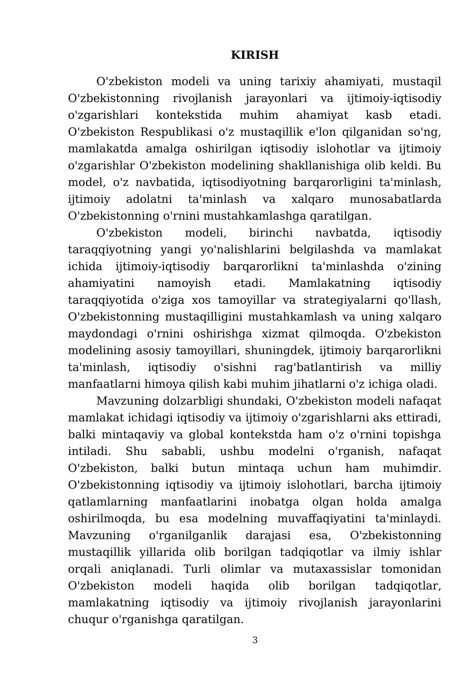 O'zbekiston modeli va uning tarixiy ahamiyati 3