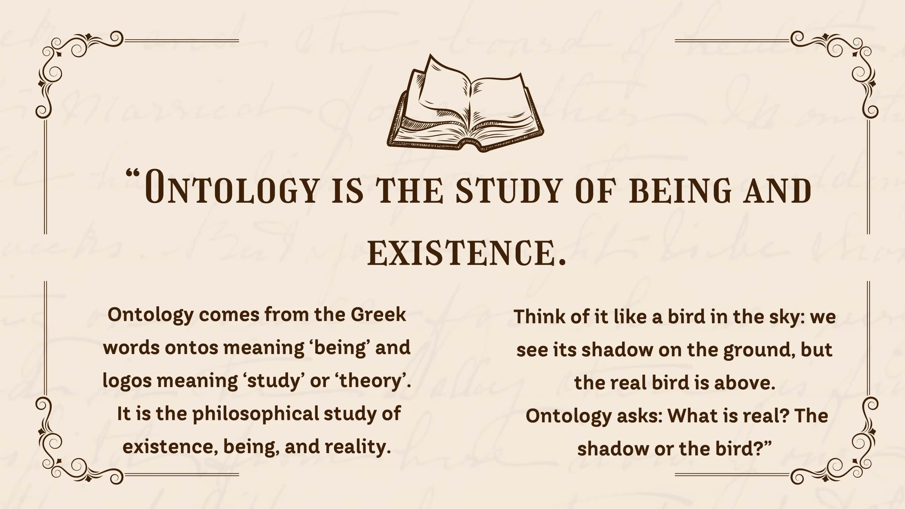 Ontology and Philosophy 3