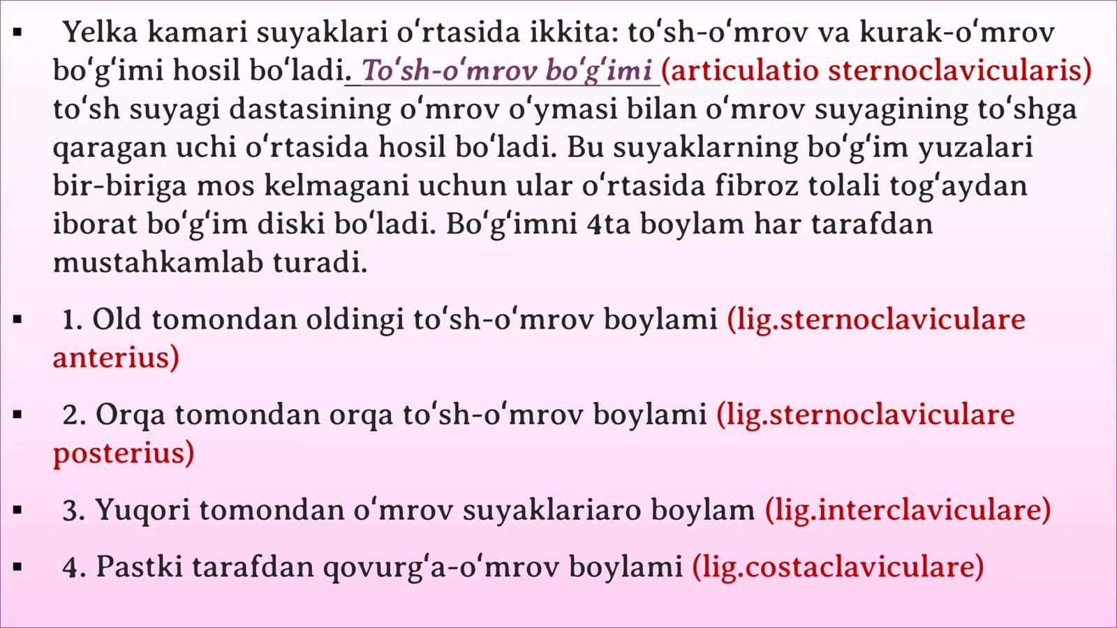 QOʻL SUYAKLARINING BIRLASHUVI 3