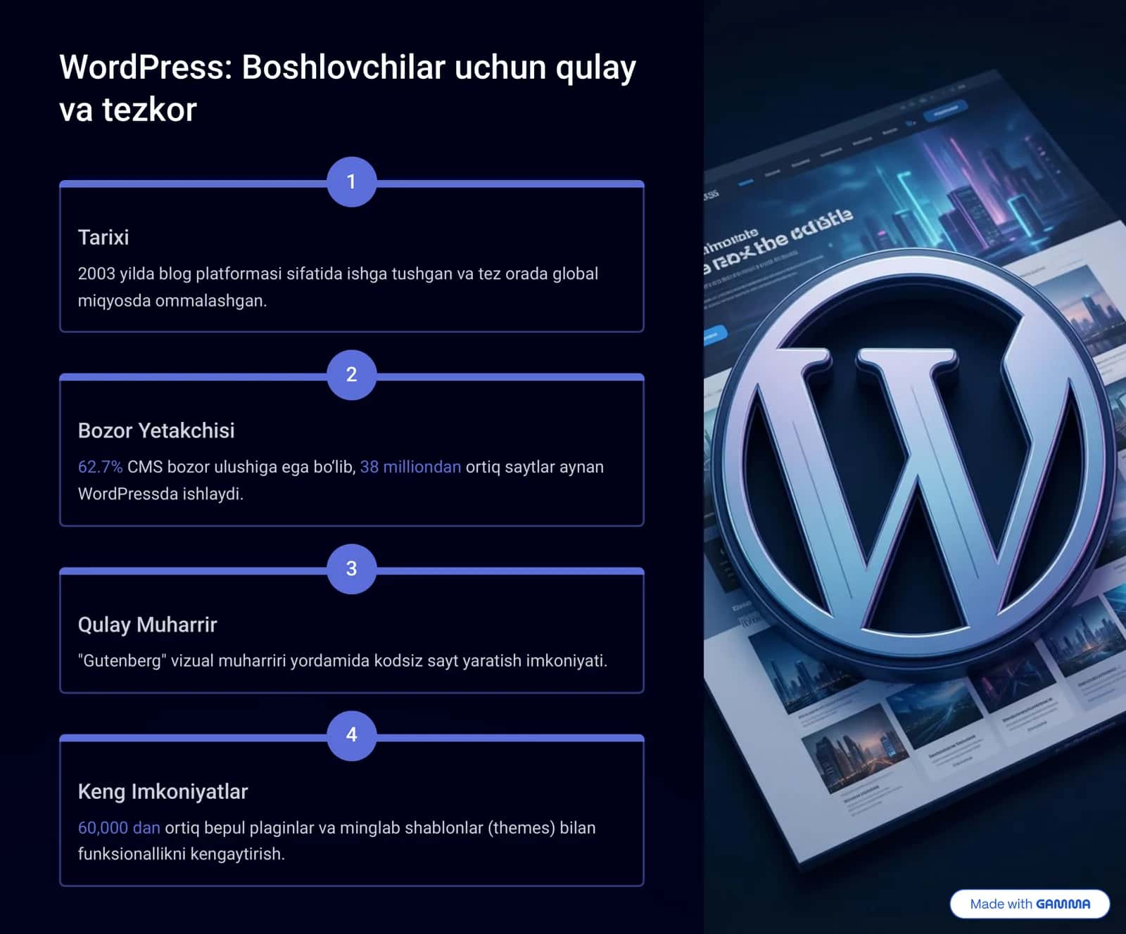 WordPress va Joomla CMSlarning-imkoniyatlari 3