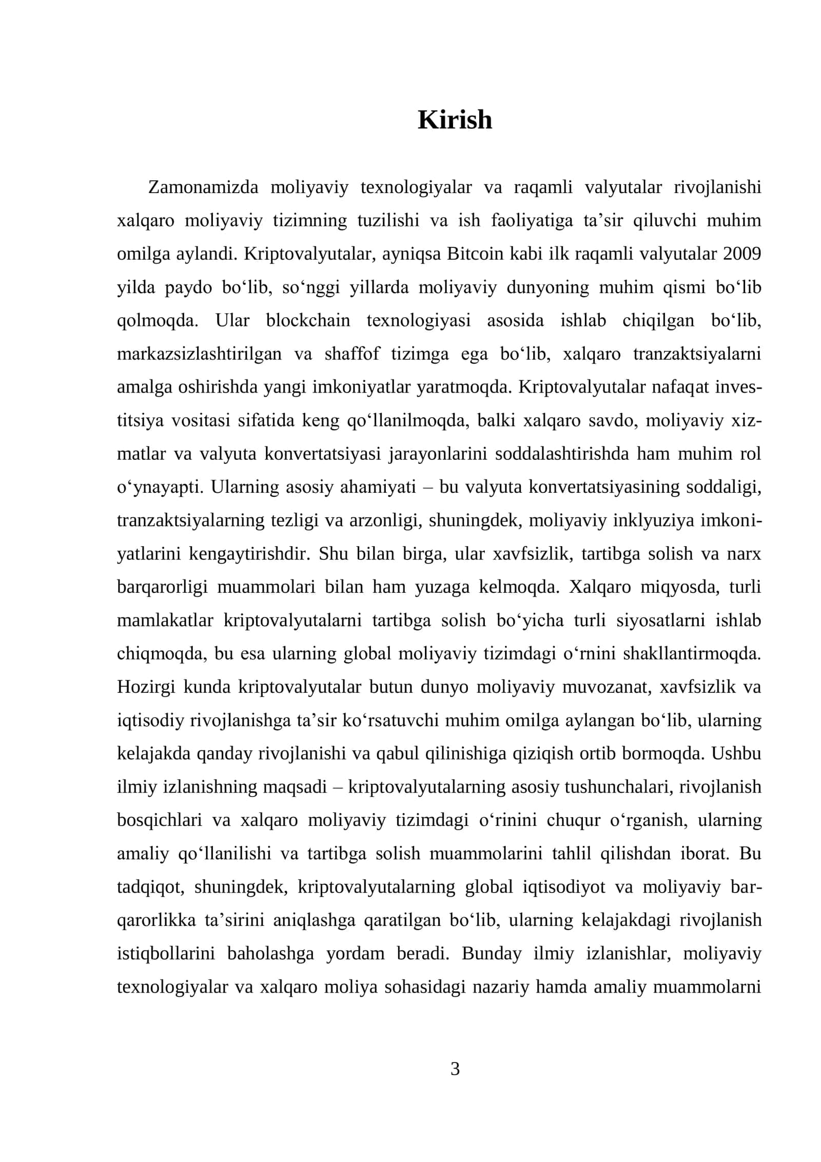 Kriptovalyutalarning Xalqaro Moliyaviy Tizimdagi O'rni 3