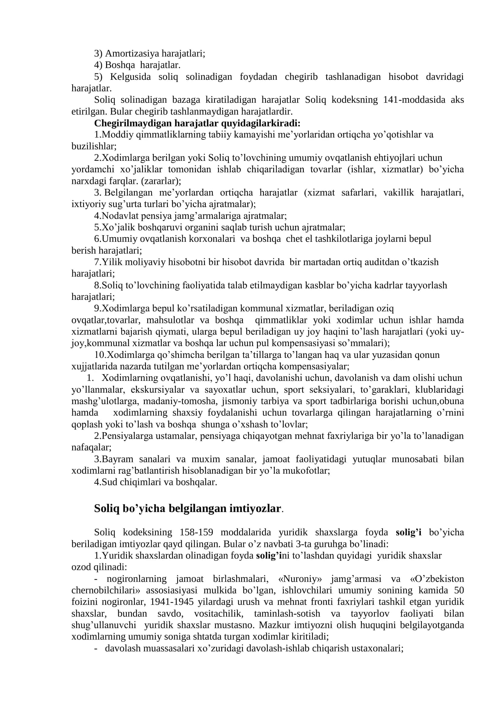 Yuridik shaxslardan olinadigan soliqlar 3