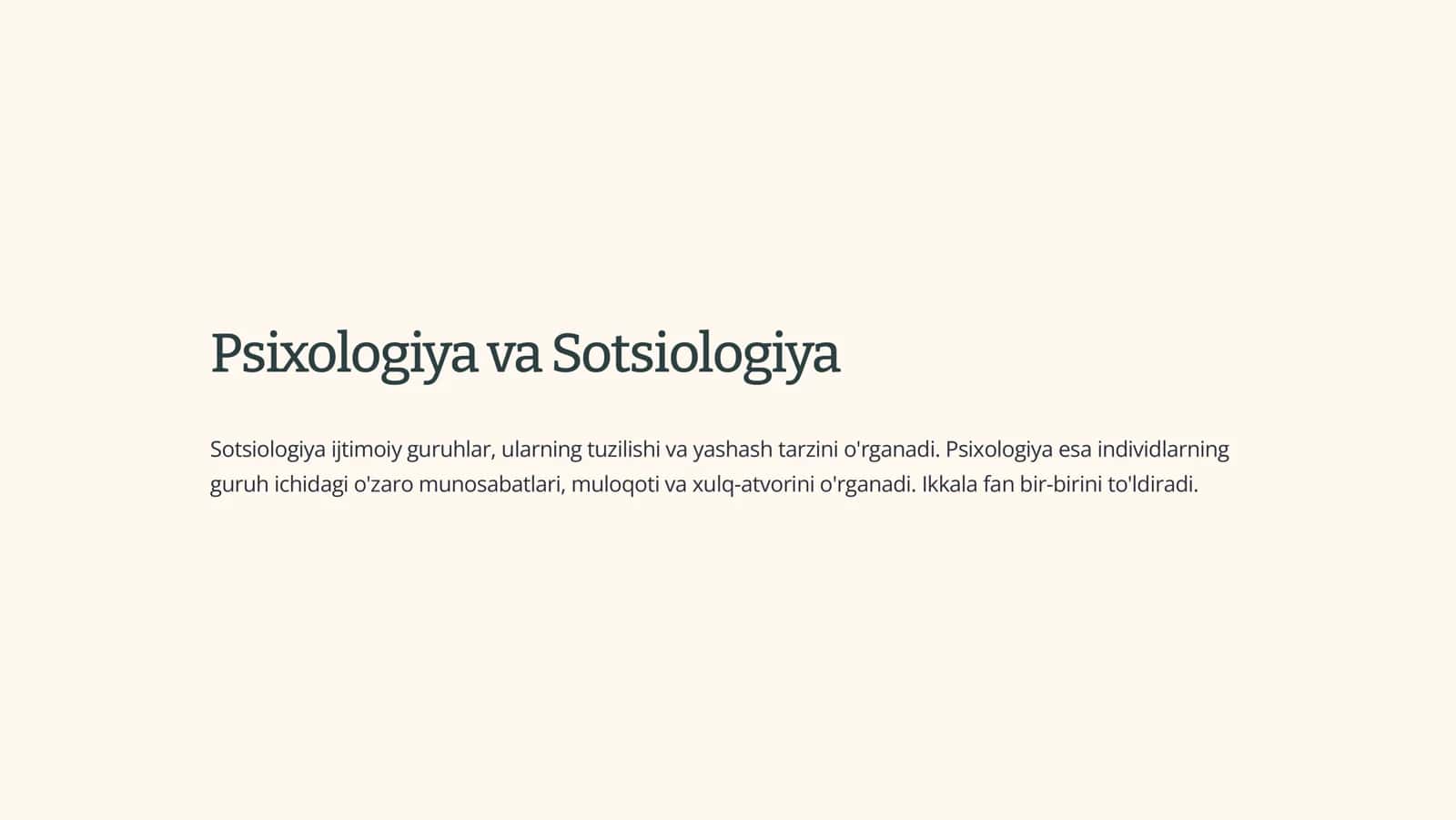 Psixologiyaning boshqa fanlar bilan aloqasi 3