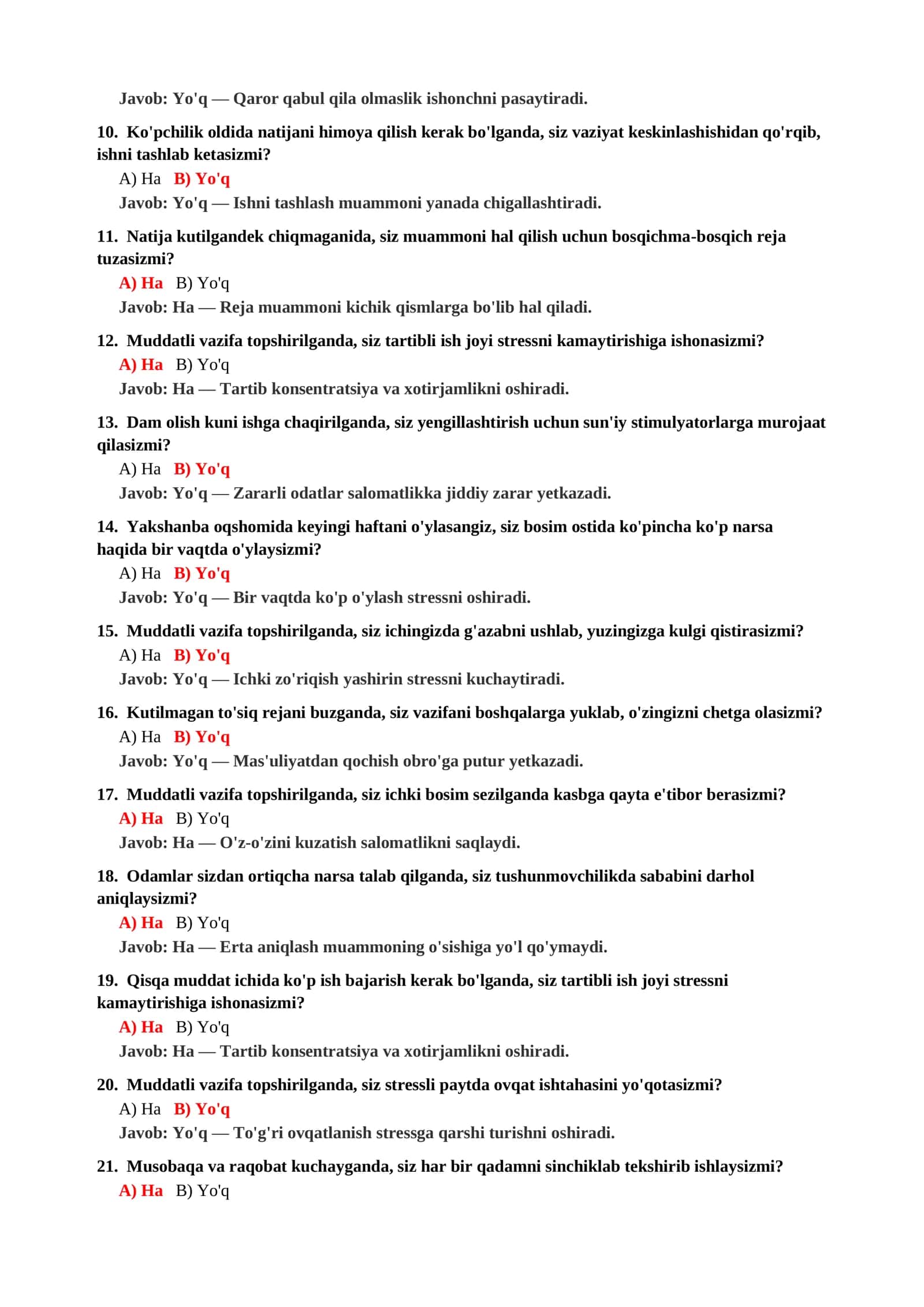 Psixologiya fanidan nazorat testlari 3