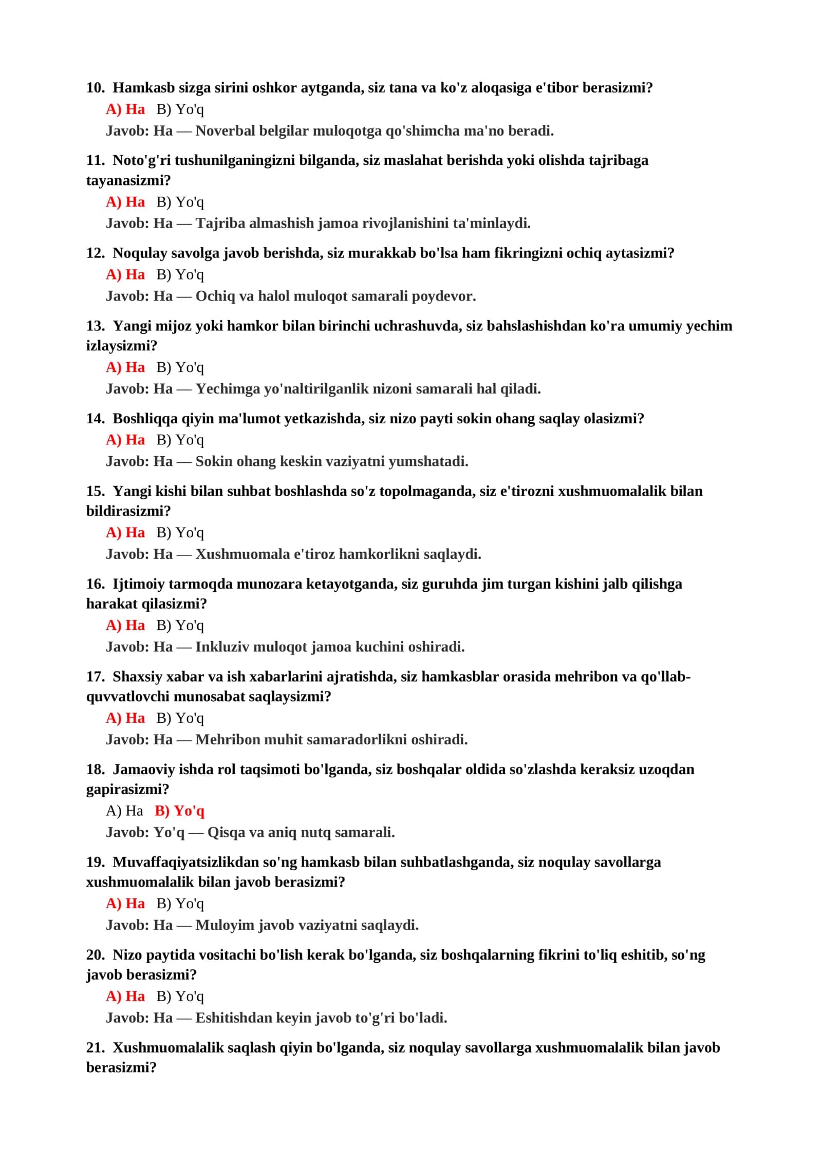 Psixologiya fanidan test savollari PDF 3