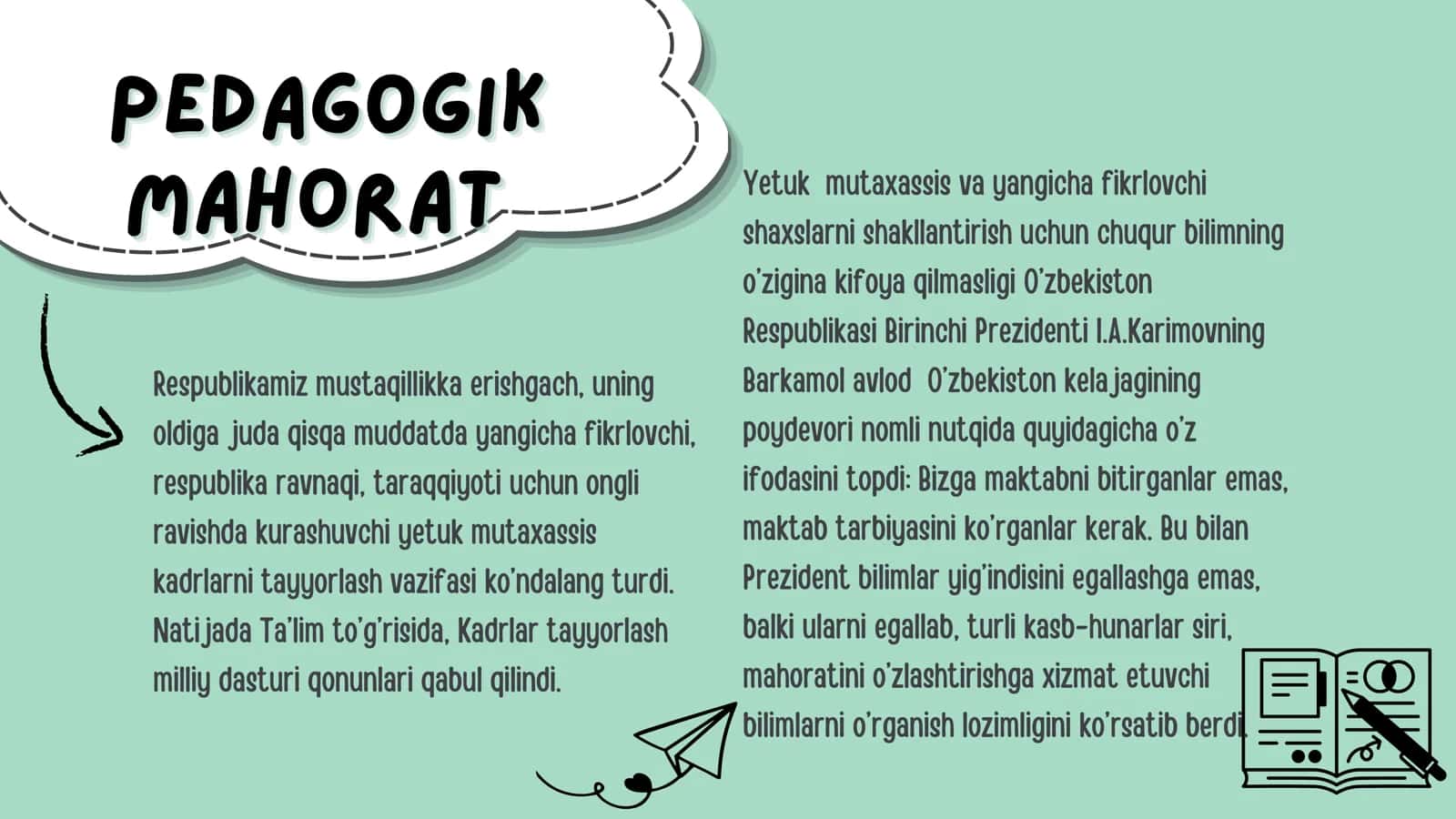 Pedagogik mahorat. Oʻqituvchi faoliyatida pedagogik qobiliyat 3