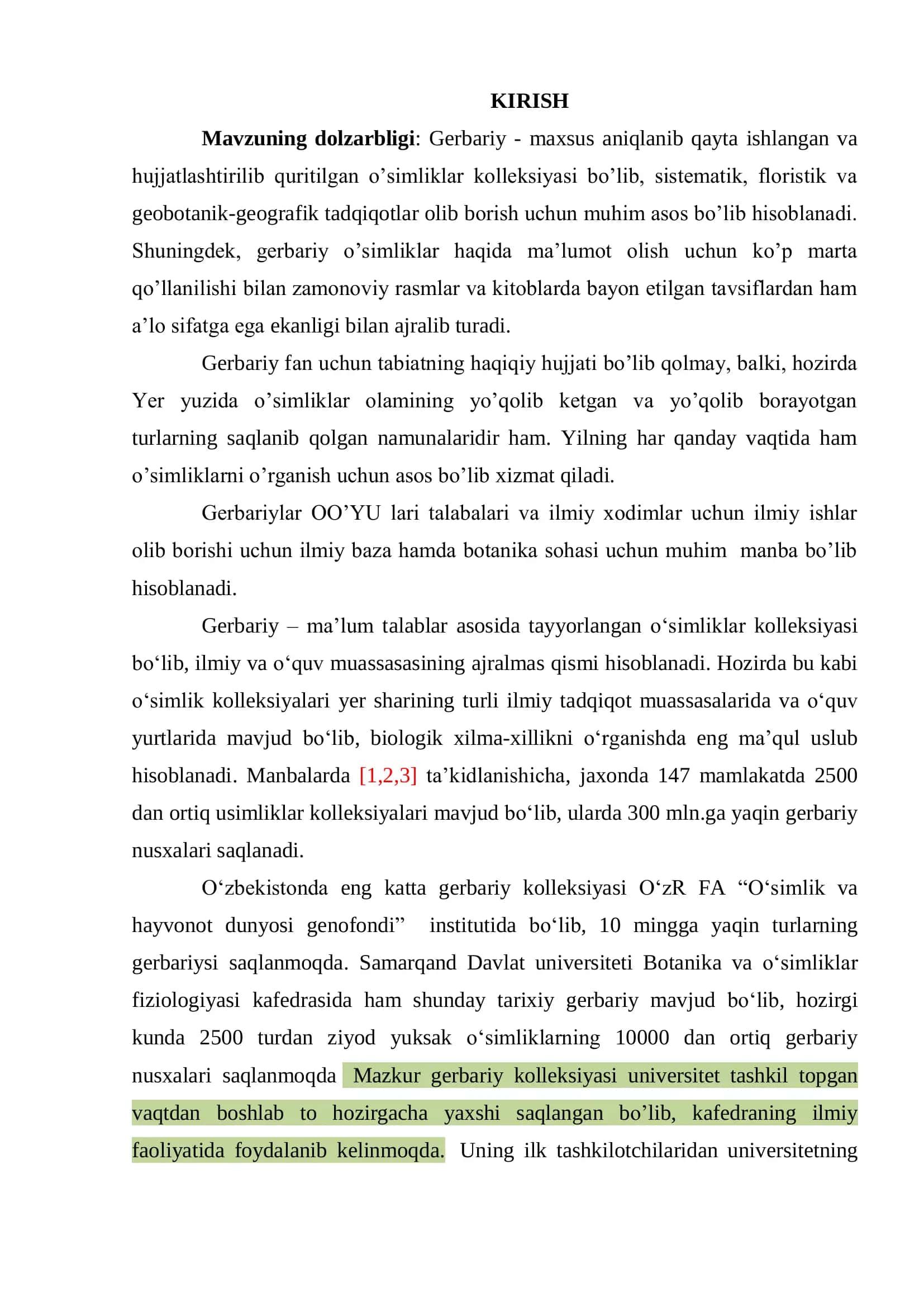 POLYPODIOPHYTA, EQUISETOPHYTA VA PINOPHYTA BO’LIMIGA MANSUB TAKSONLARNING TAHLILI VA ELEKTRON KATALOGINI YARATISH 3