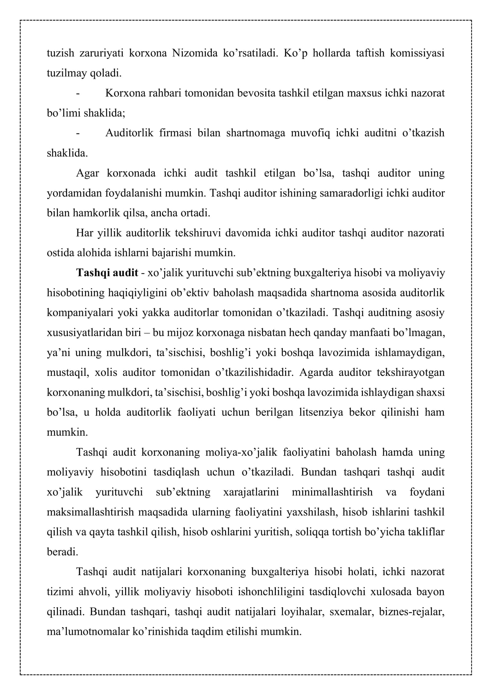 Auditning turlari va shakllari 3