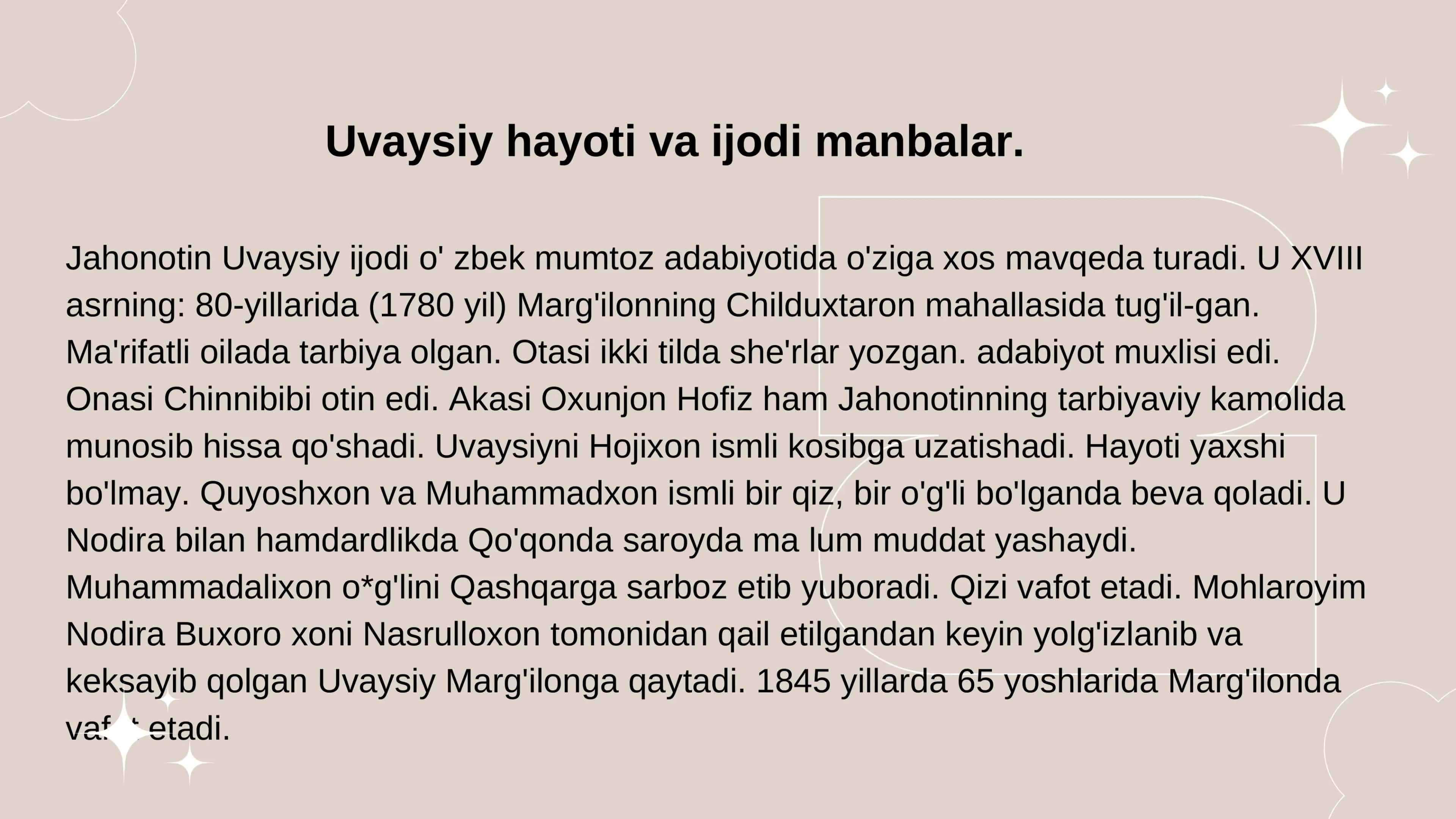 Jahon otin Uvaysiy 3