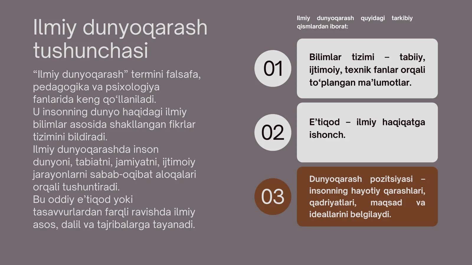 Ilmiy dunyoqarash 3