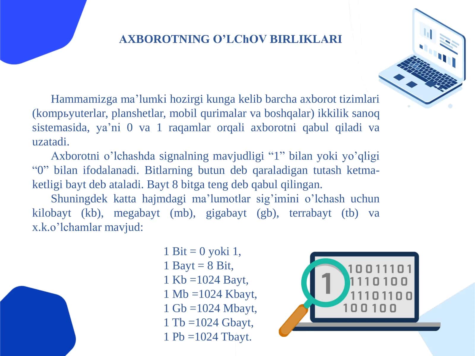 Аxborot texnologiyalarining asosiy tushunchalari 3