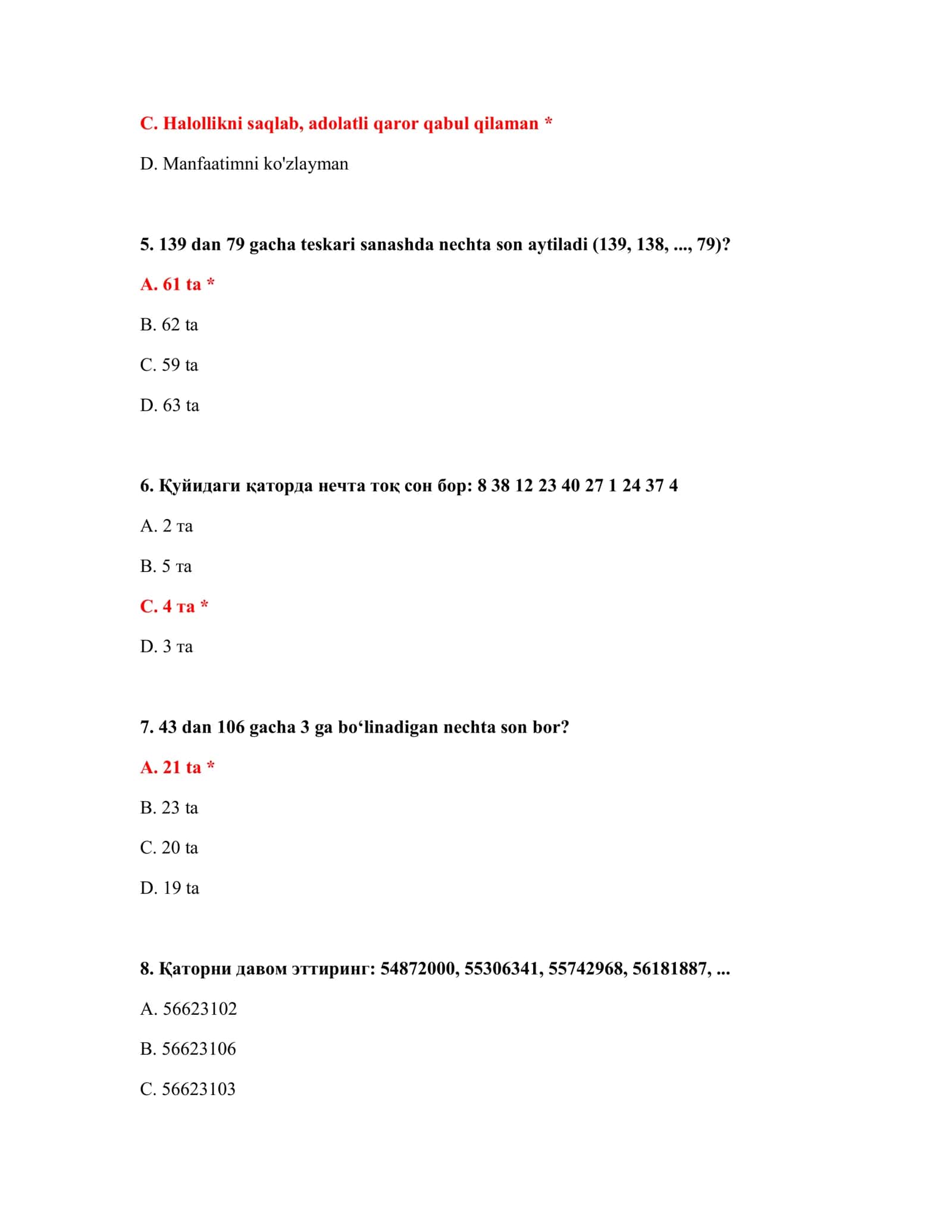 bojxona psixologik test 5ta vazifa ishga 3