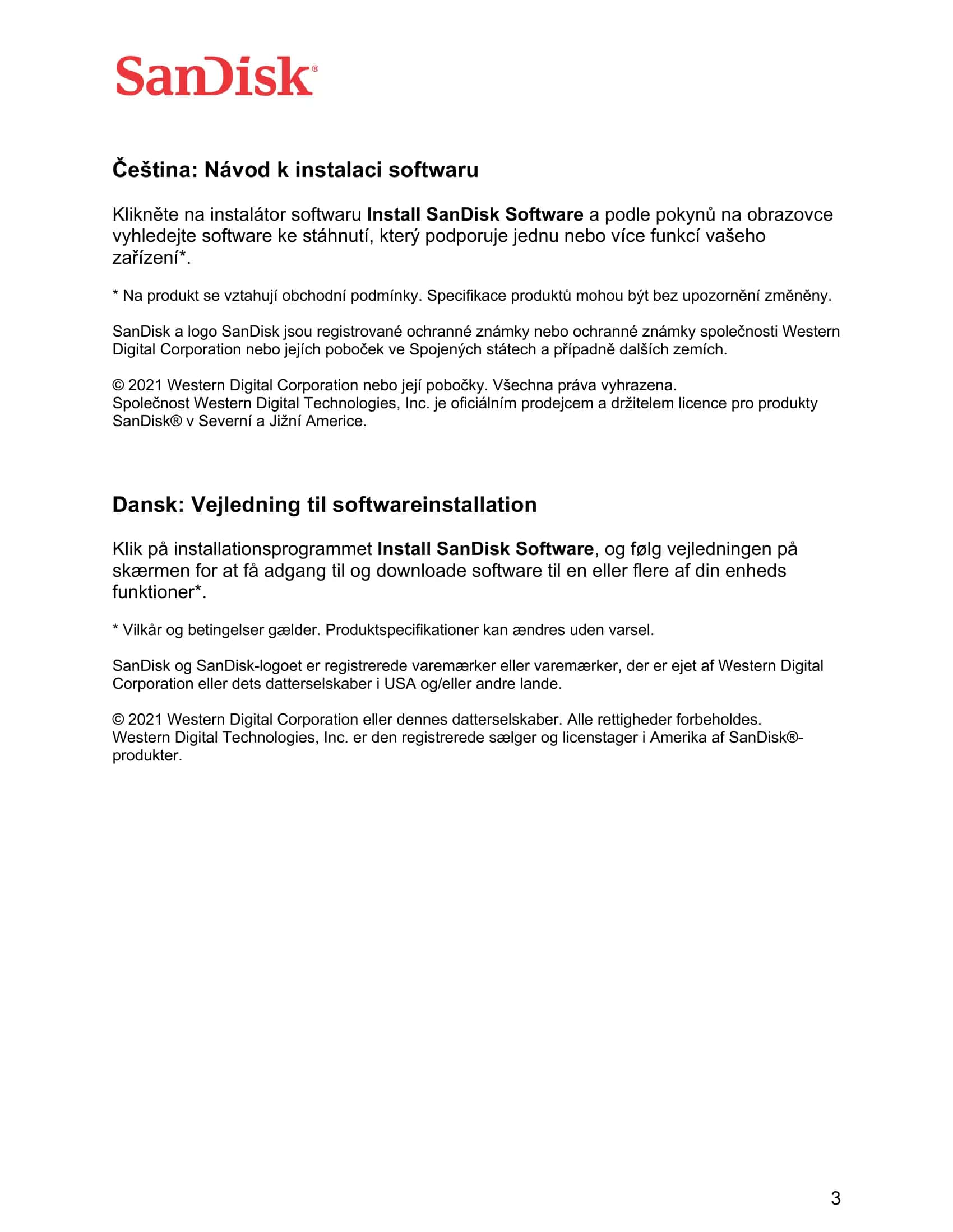Software installation instructions 3