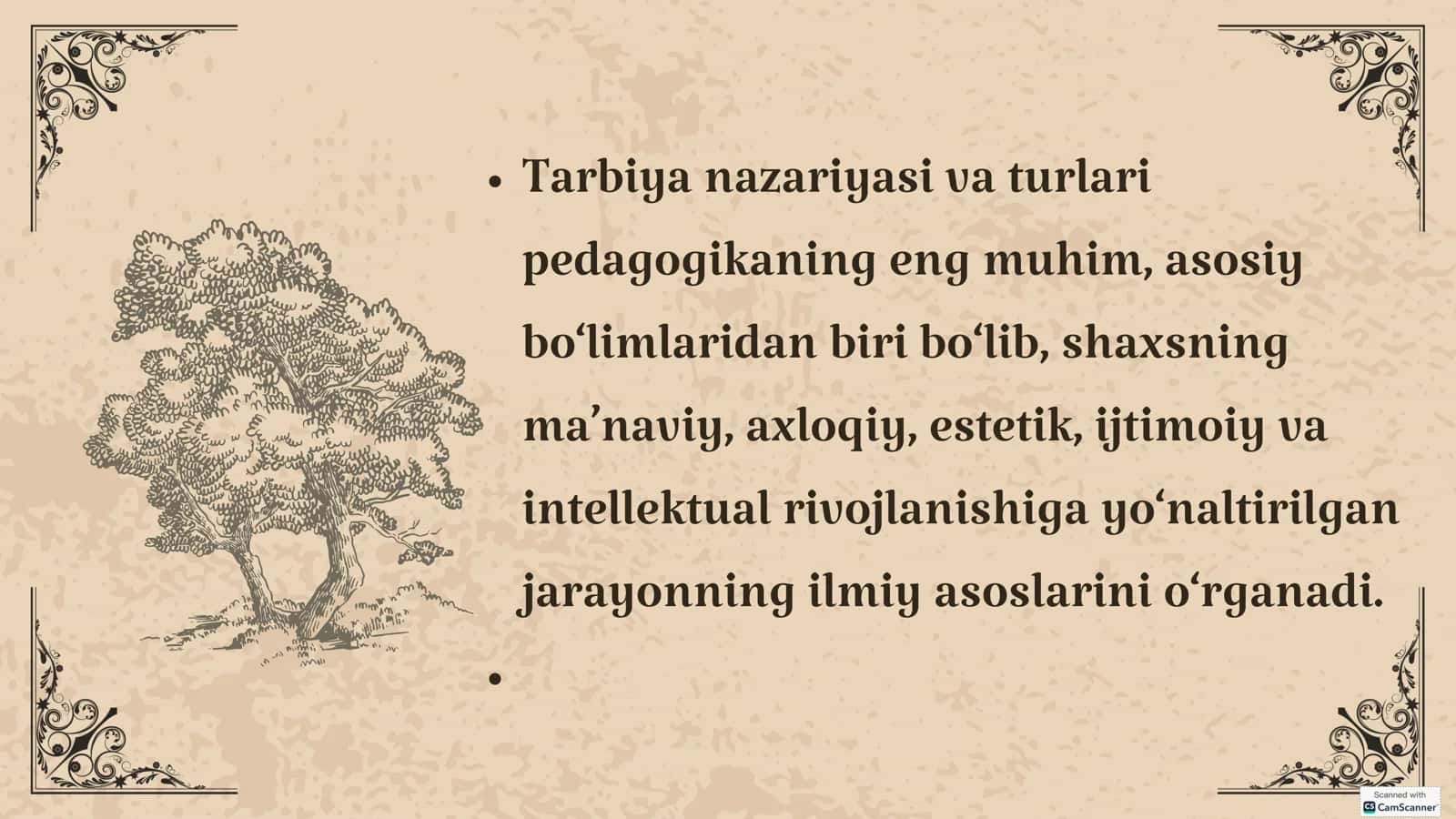 Tarbiya nazariyasi va turlari 3