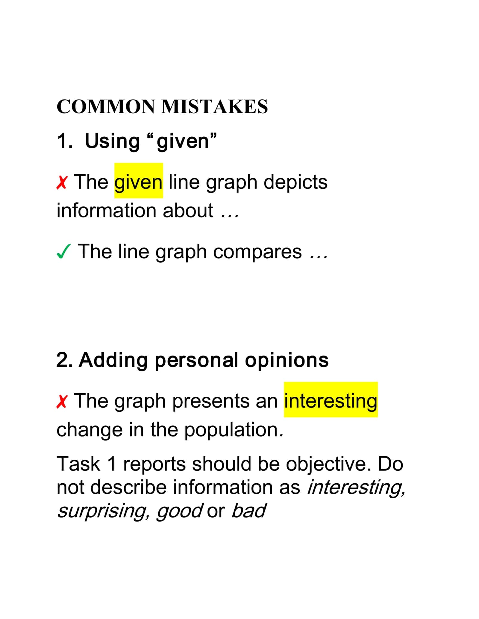 WRITING TASK 1 3