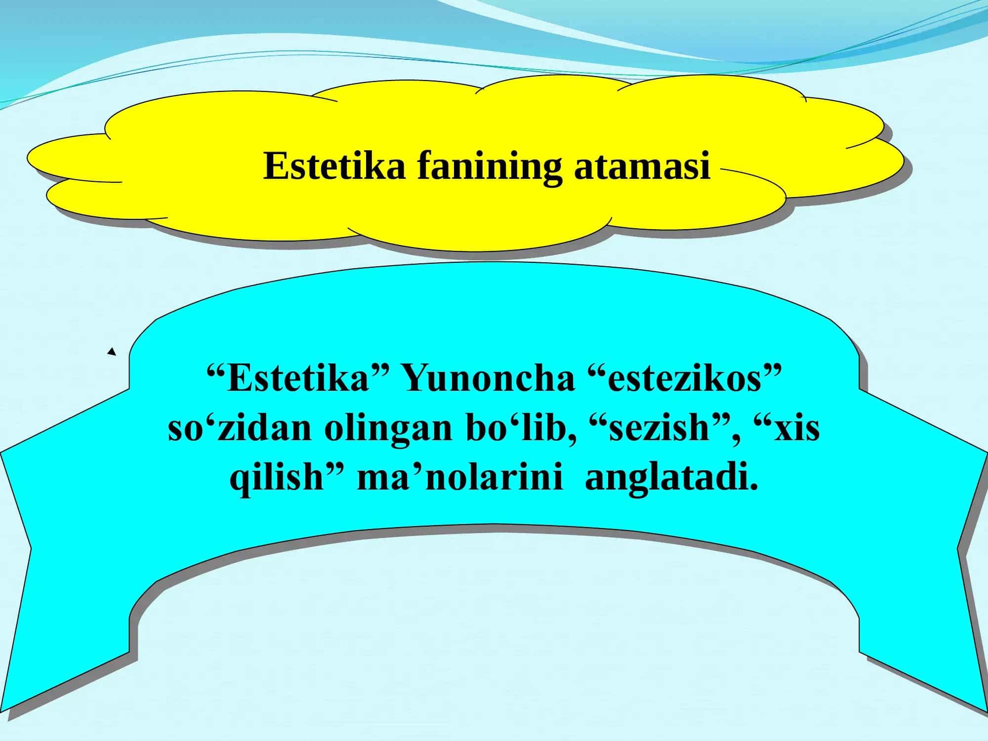 Estetika fanining asosiy kategoriyalari 3