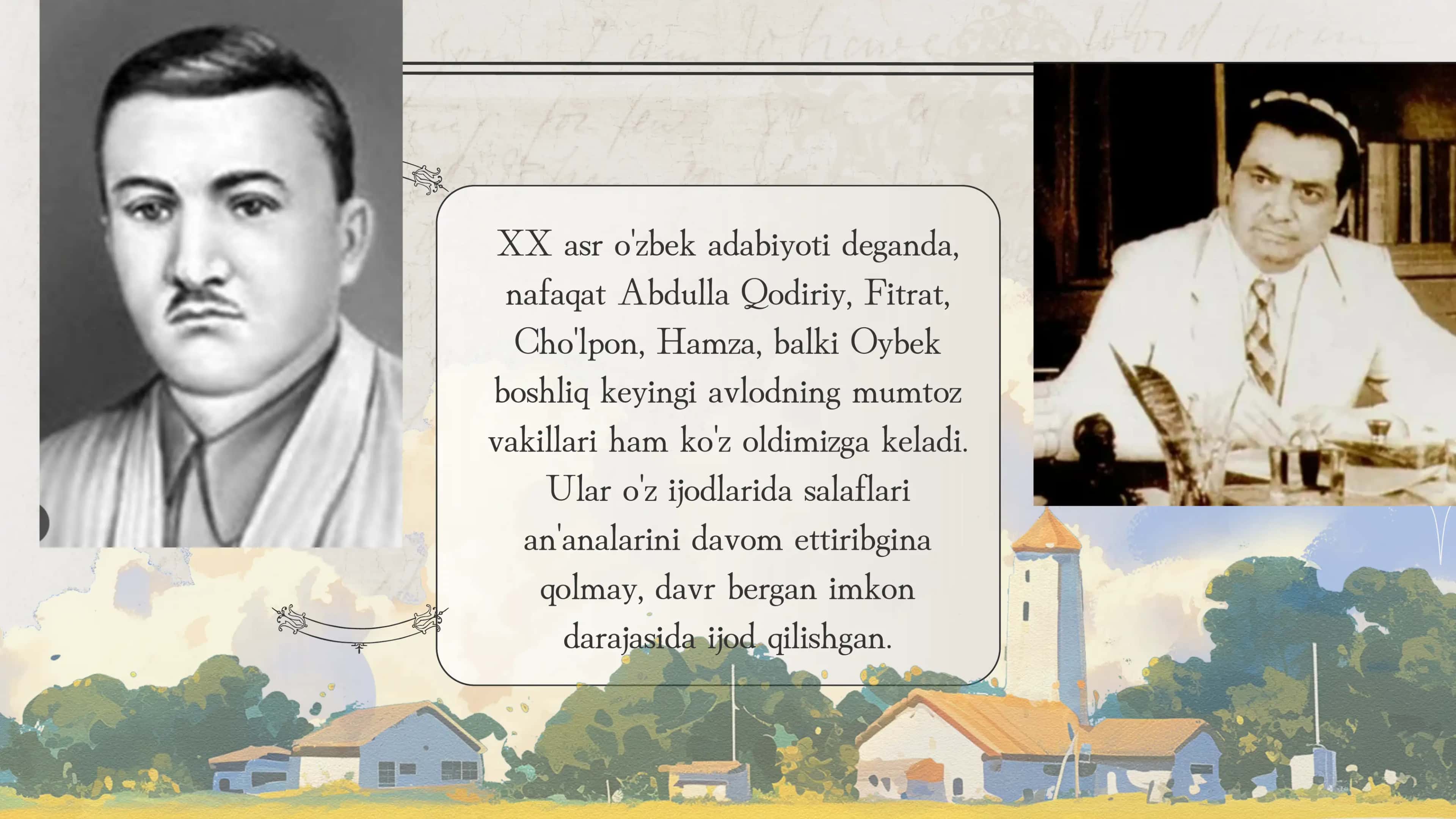 Abdulla Qodiriy va Oybek haqida 3