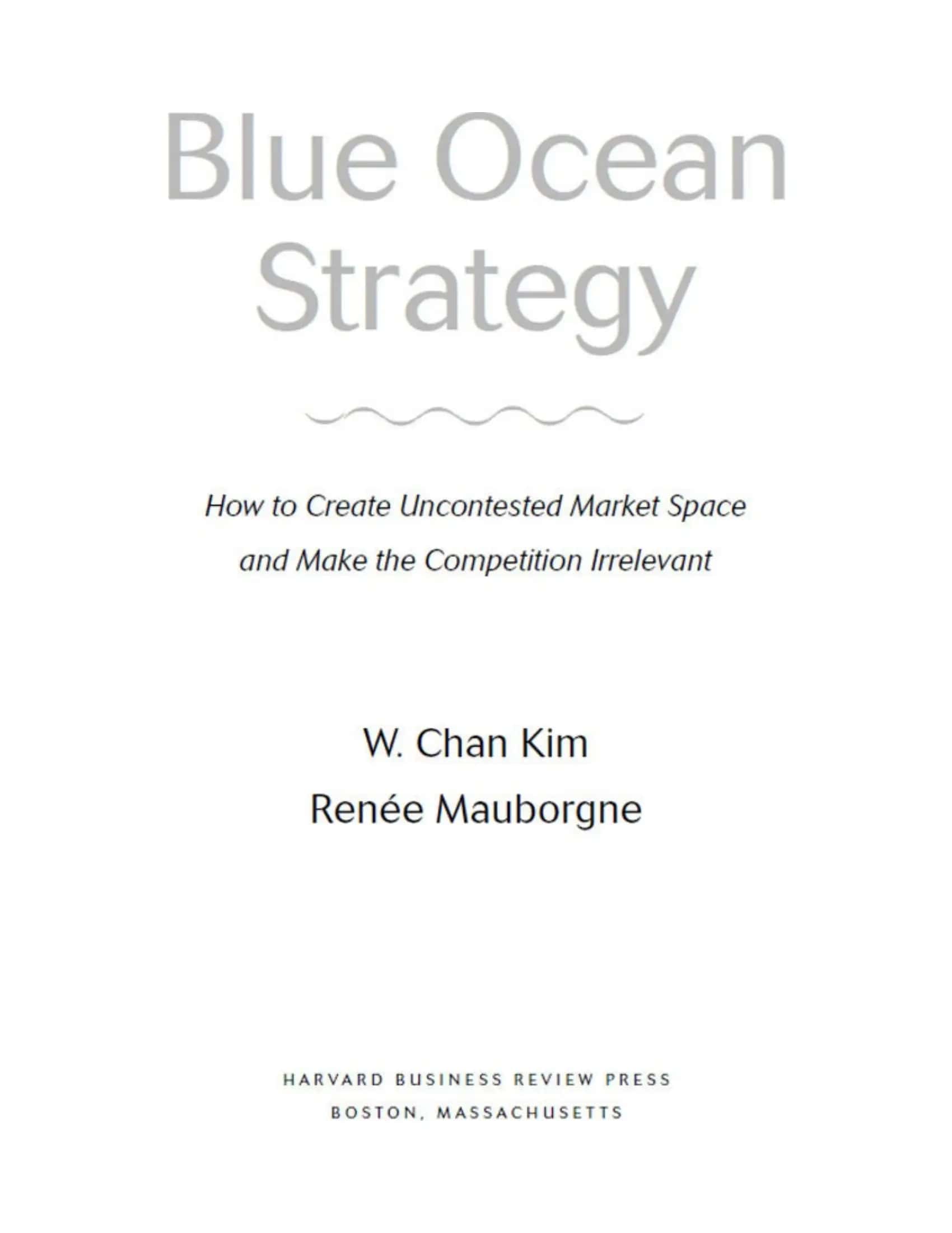 Creating Blue Oceans 3