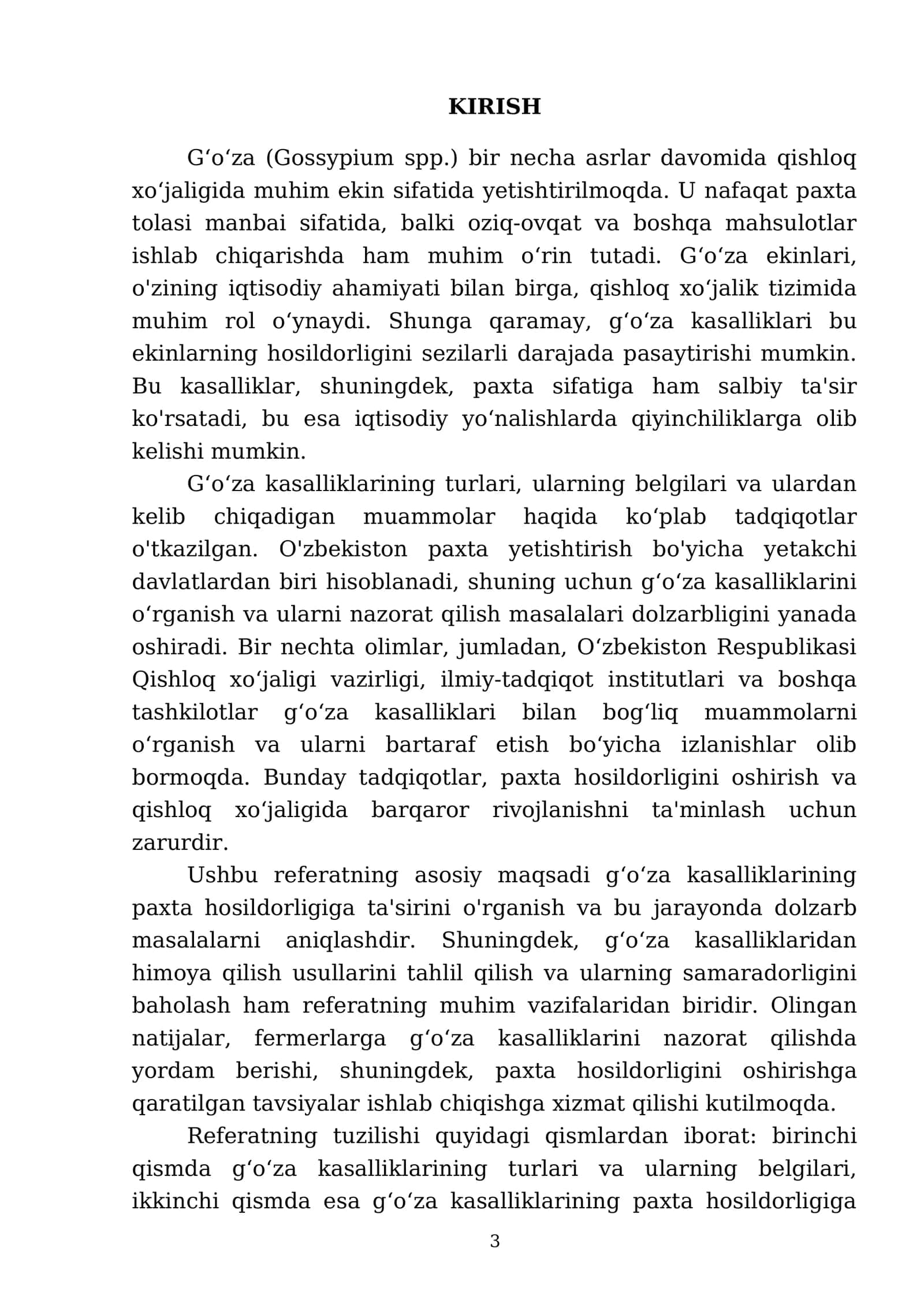 Gʻoʻza kasalliklarining paxta hosildorligiga tasiri 3