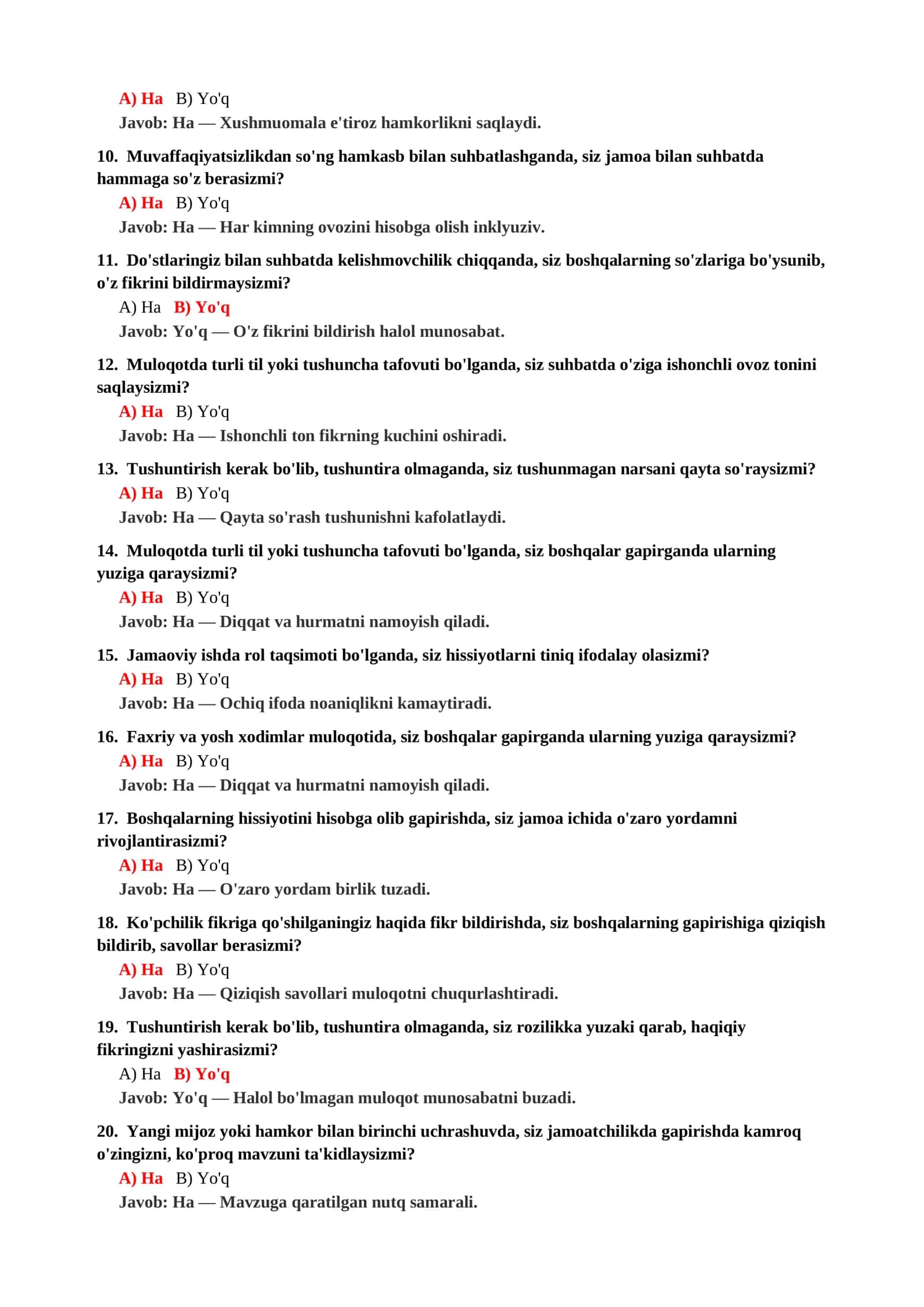 PSIXOLOGIYA FANIDAN ARALASH TEST SAVOLLARI 3