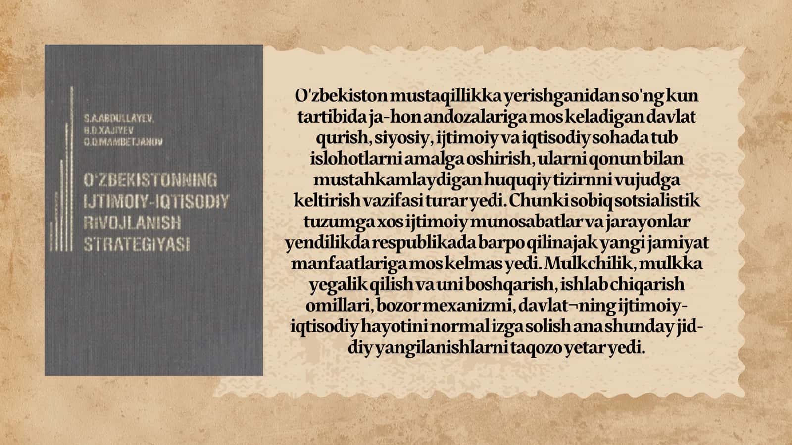 O`zbekistonning ijtimoiy siyosiy rivojlanish strategiyasiyangilanish va taraqqiyot yòli 3