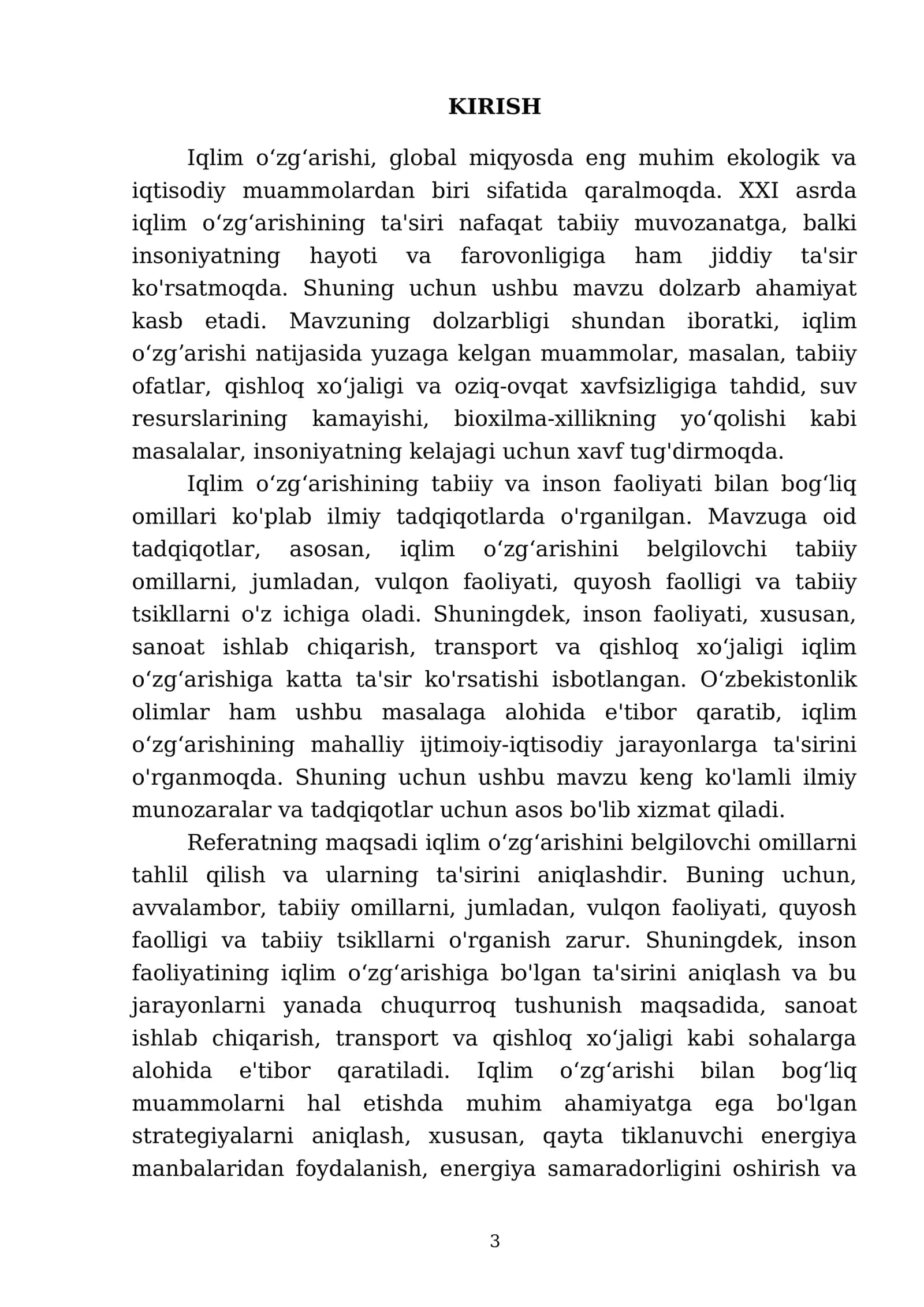 Iqlim oʻzgarrishini belgilovchi omillar 3