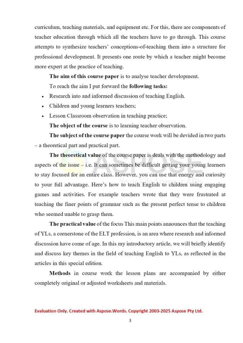 Teacher Development Skills 3