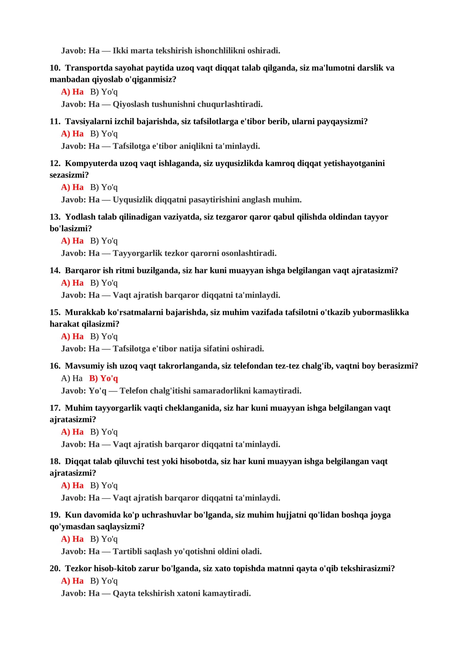 PSIXOLOGIYA FANIDAN IMTIHONGA TAYYORLANISH TESTLARI 3