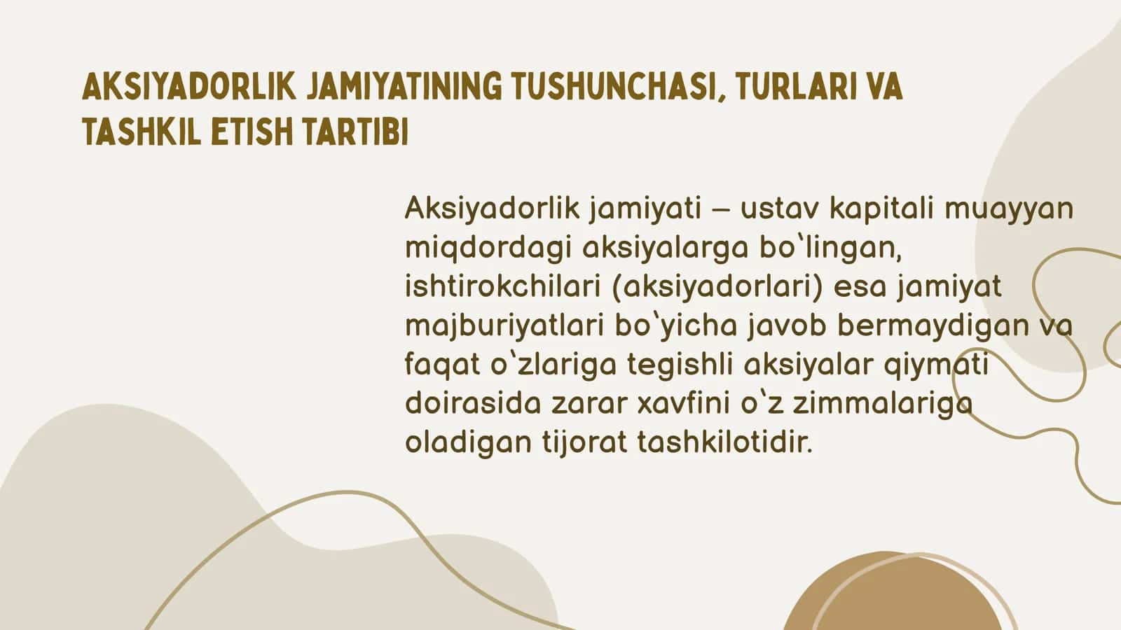 Aksiyadorlik jamiyatlarining tashkiliy xuquqiy asoslari 3