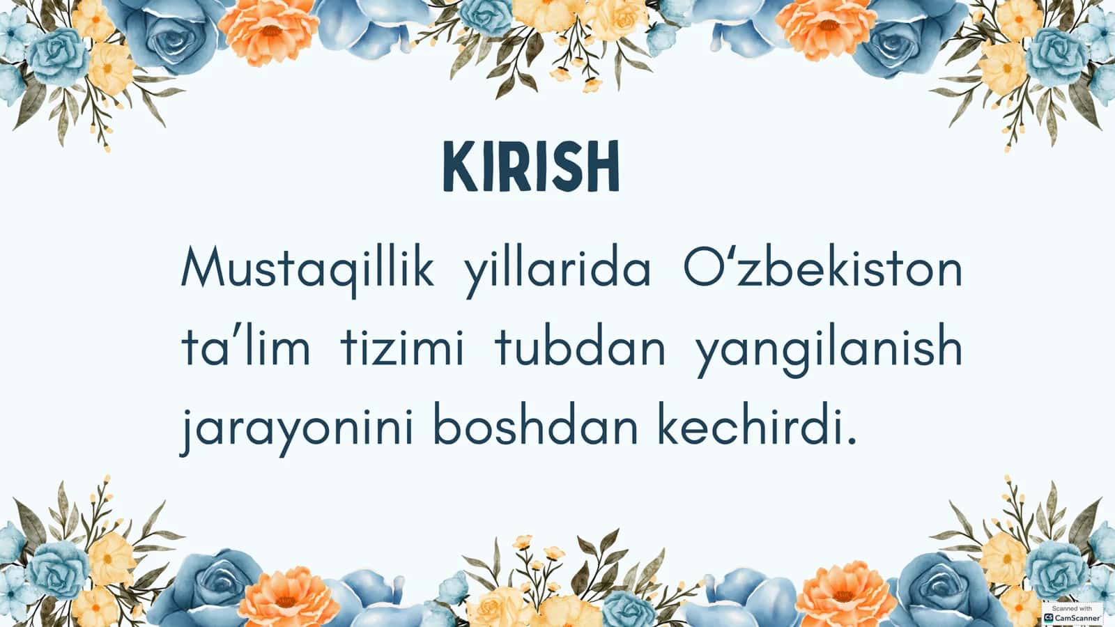 Oʻzbekistonda mustaqillik yillarida ta’lim sohasida amalga oshirilgan innovatsiyalar va ularning natijalari 3