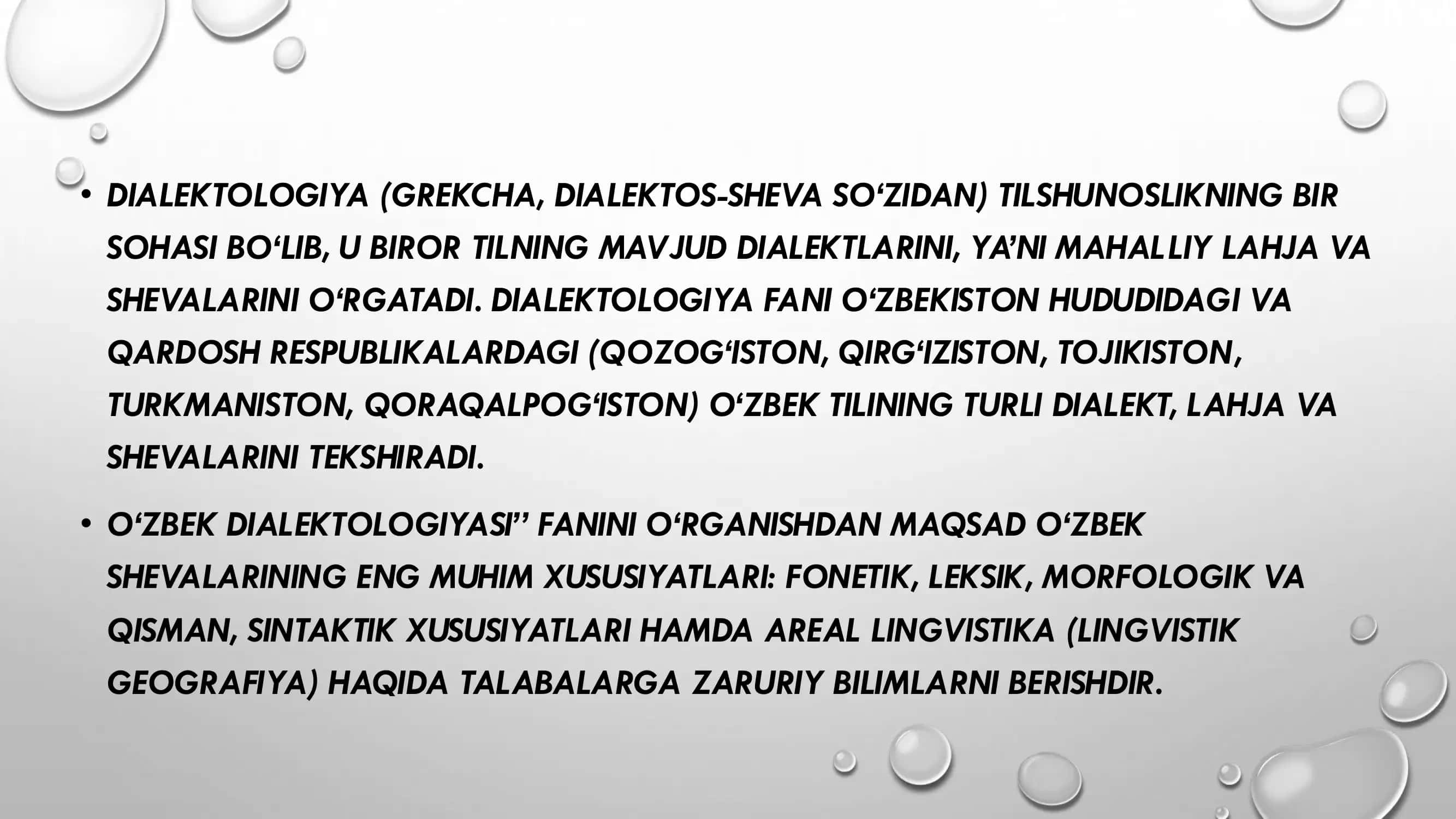 SHEVA. SAMARQANDSHEVASINING DIALEKTALXUSUSIYATLARI 3