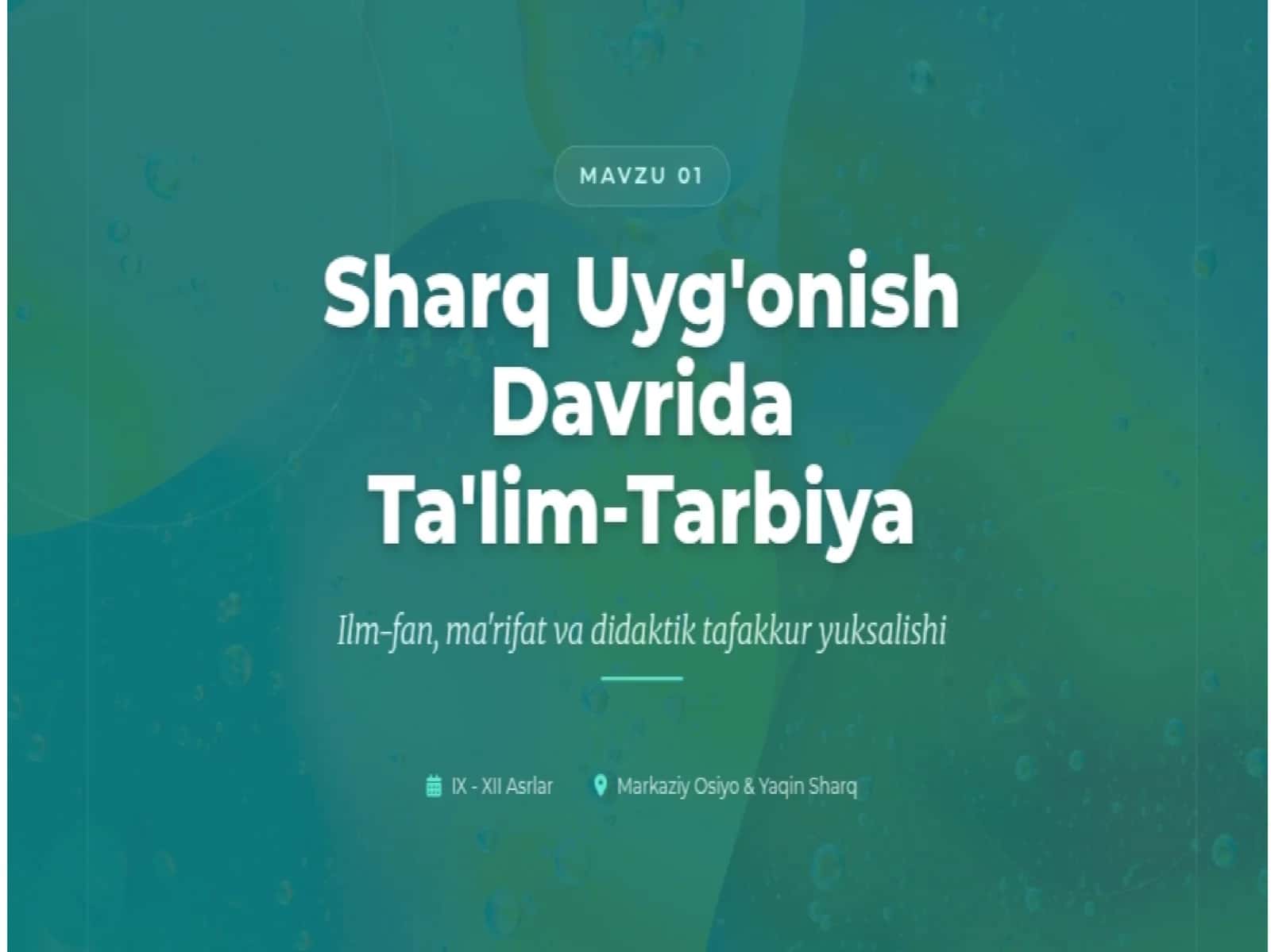 Umumiy Pedagogika fanidan tayyorlagan seminar mustaqil ishi 3