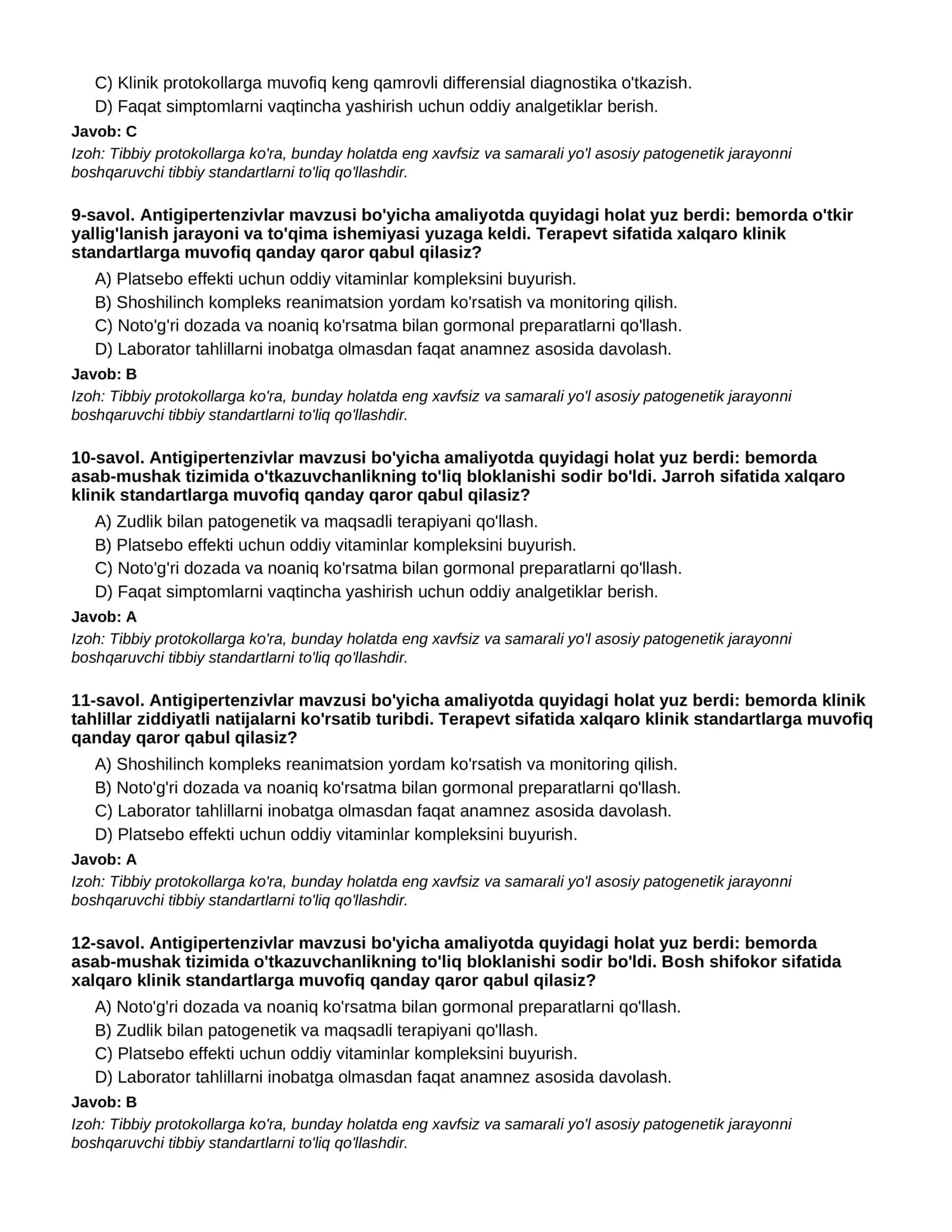 ANTIGIPERTENZIVLAR - 1-QISM 3