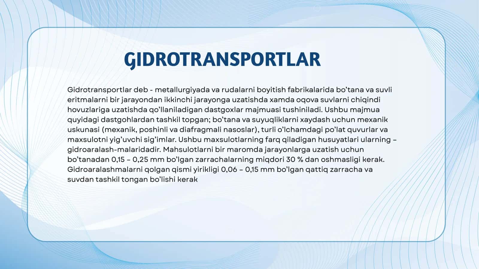 Metallurgik zavodlarning ichki transportlari 3