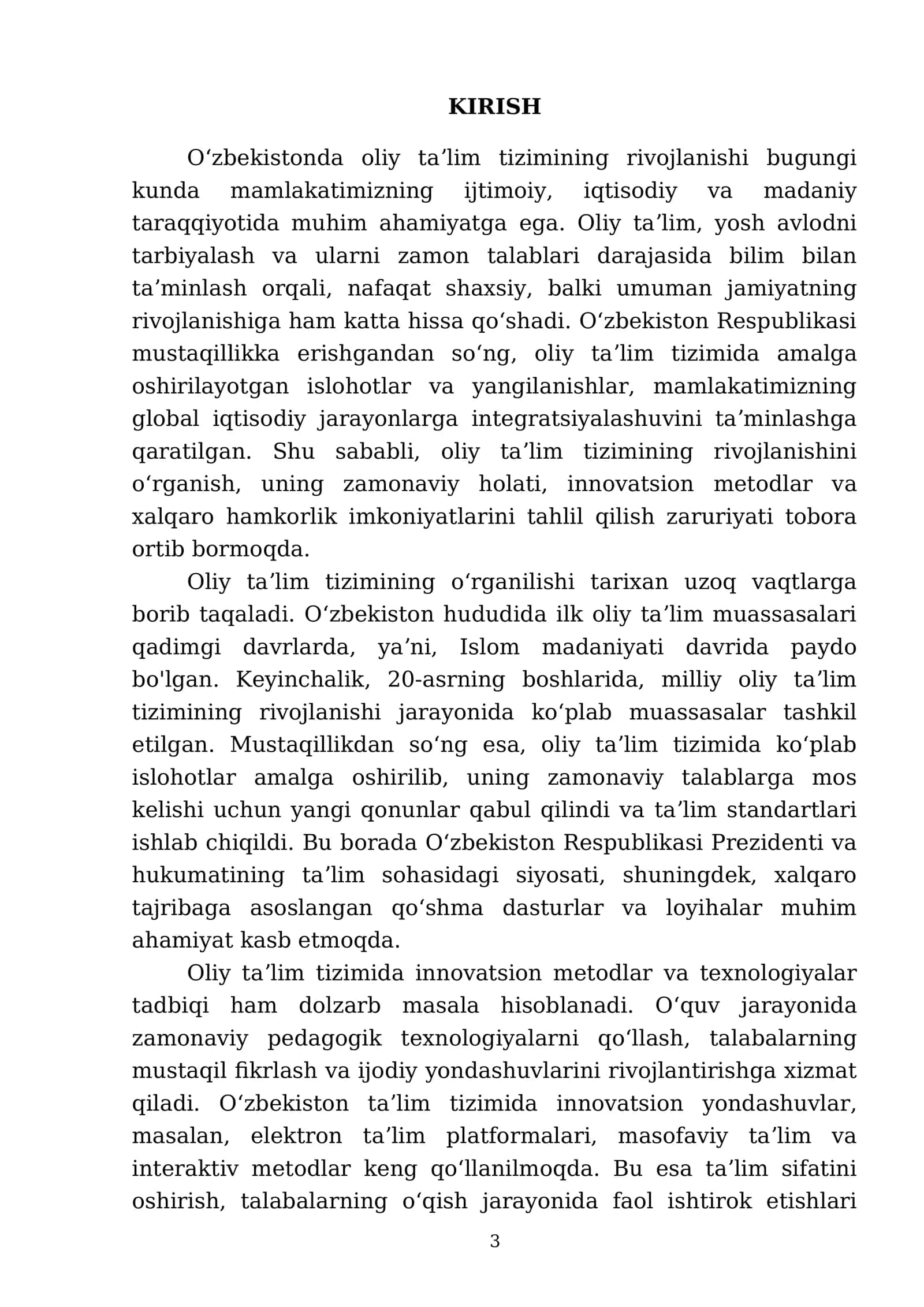 Oʻzbekistonda oliy taʼlim tizimining rivojlanishi 3