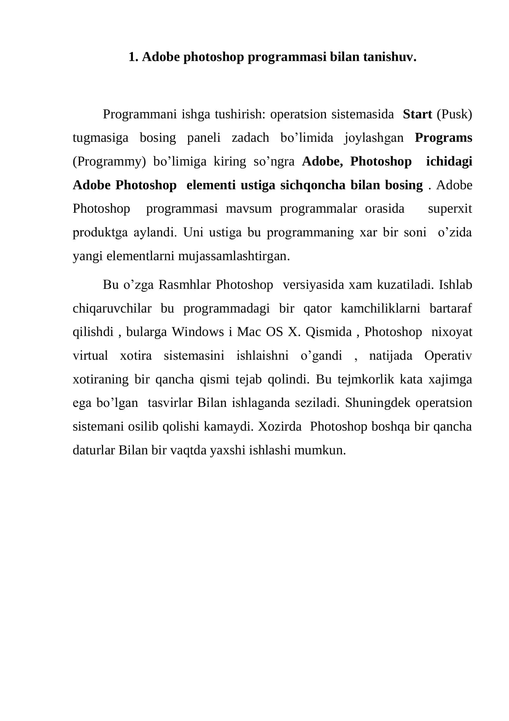 Adobe Photoshop programmasi 3